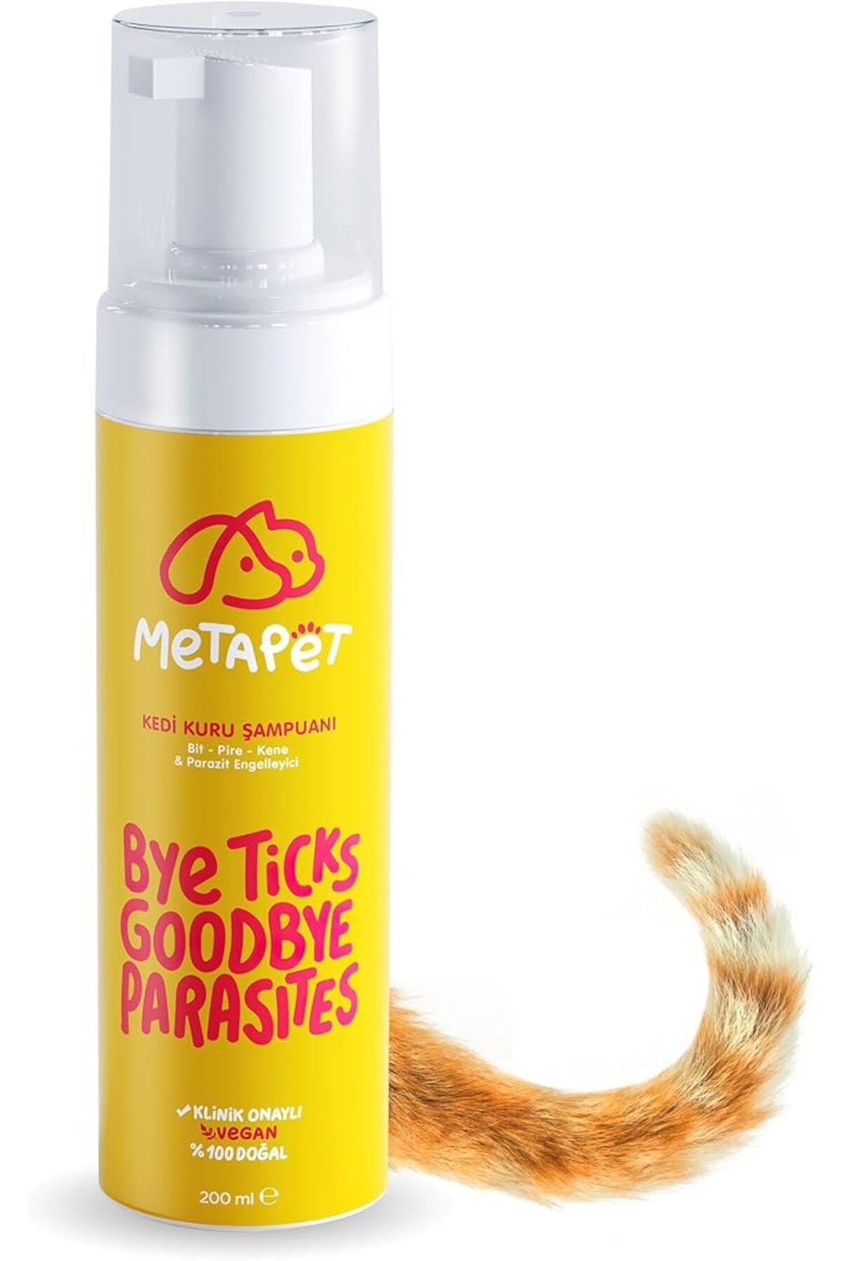 ShopZum Kuru Şampuan, Bit Pire Dış Parazit Kene Önleyici Damla Tasması Tarağı Ile