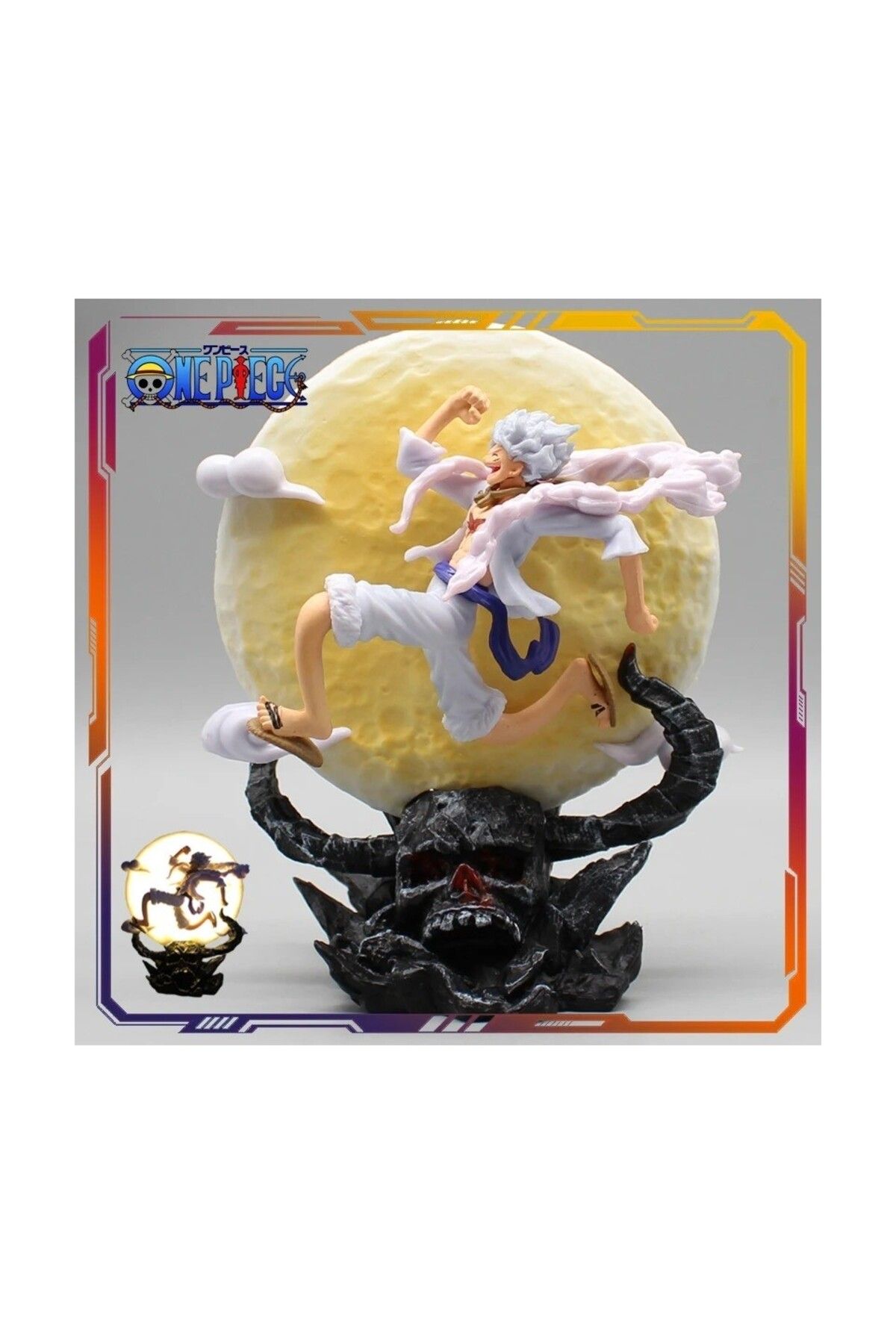 Bidolu Sepet AVM Luffy Gear 5 Güneş Tanrısı Nika Figür Işıklı 16CM
