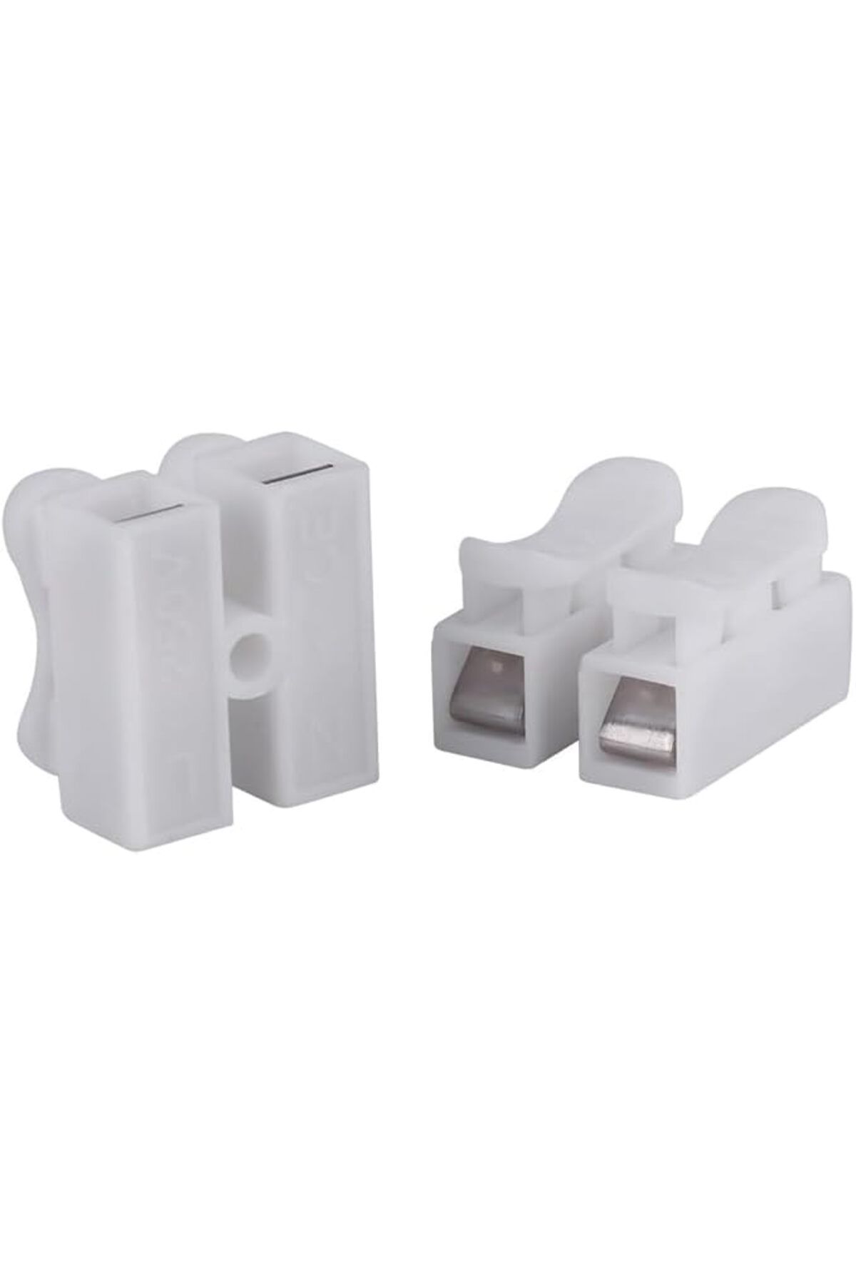 ShopZum Mandallı Vidasız Klemens Basmalı Tip 2 Li 2 Pin 100&Apos;Lü Paket