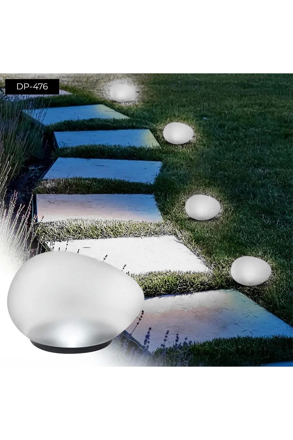 No8 Home Dempower Işıklı Dekoratiftaş Masa Süsü