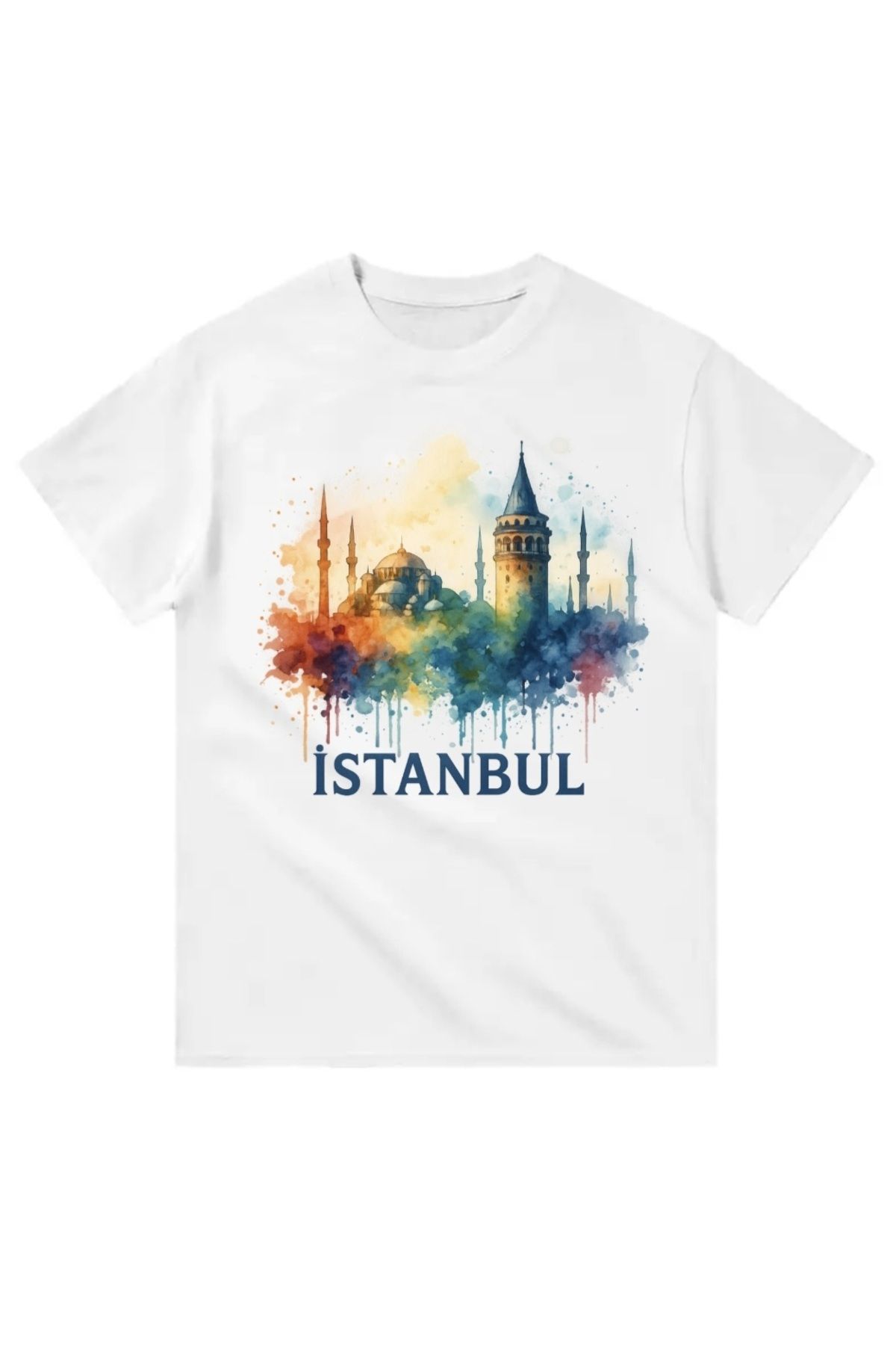 Yeta İstanbul Silüeti - Sanatsal Tişört