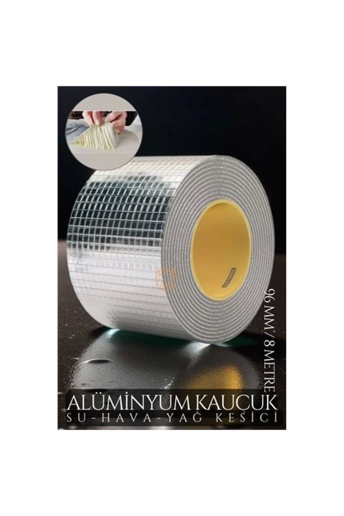 No8 Home 96 mm Su Hava Yağ Kesici İzolasyon Bandı 8 Metre