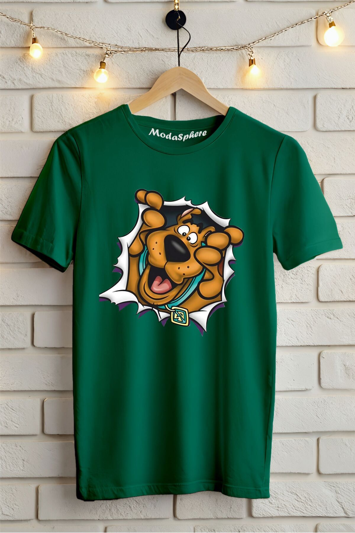 ModaSphere Scooby Doo Baskılı Unisex Oversize Tişört