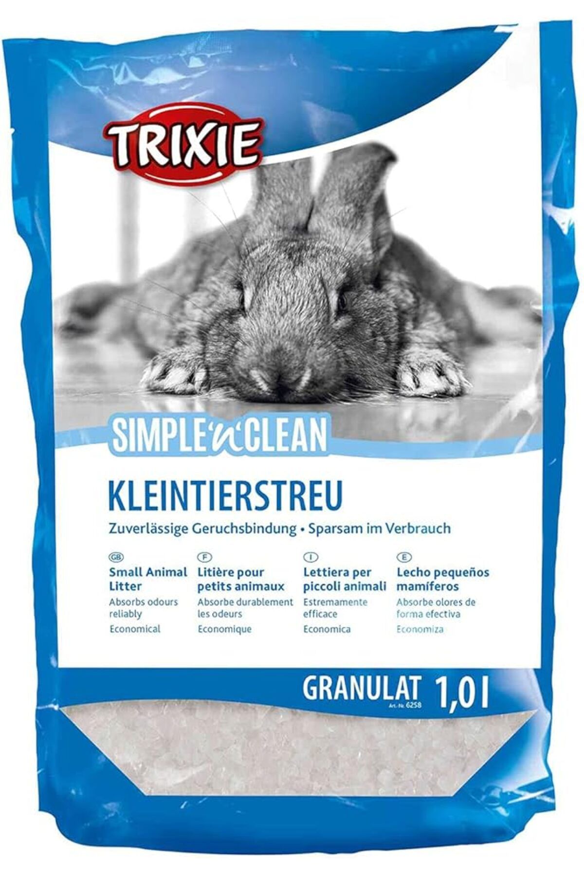 ShopZum Simple-N-Clean Silikat Küçük Hayvan Kumu, 1 Litre, 400 G (Tekli Paket)
