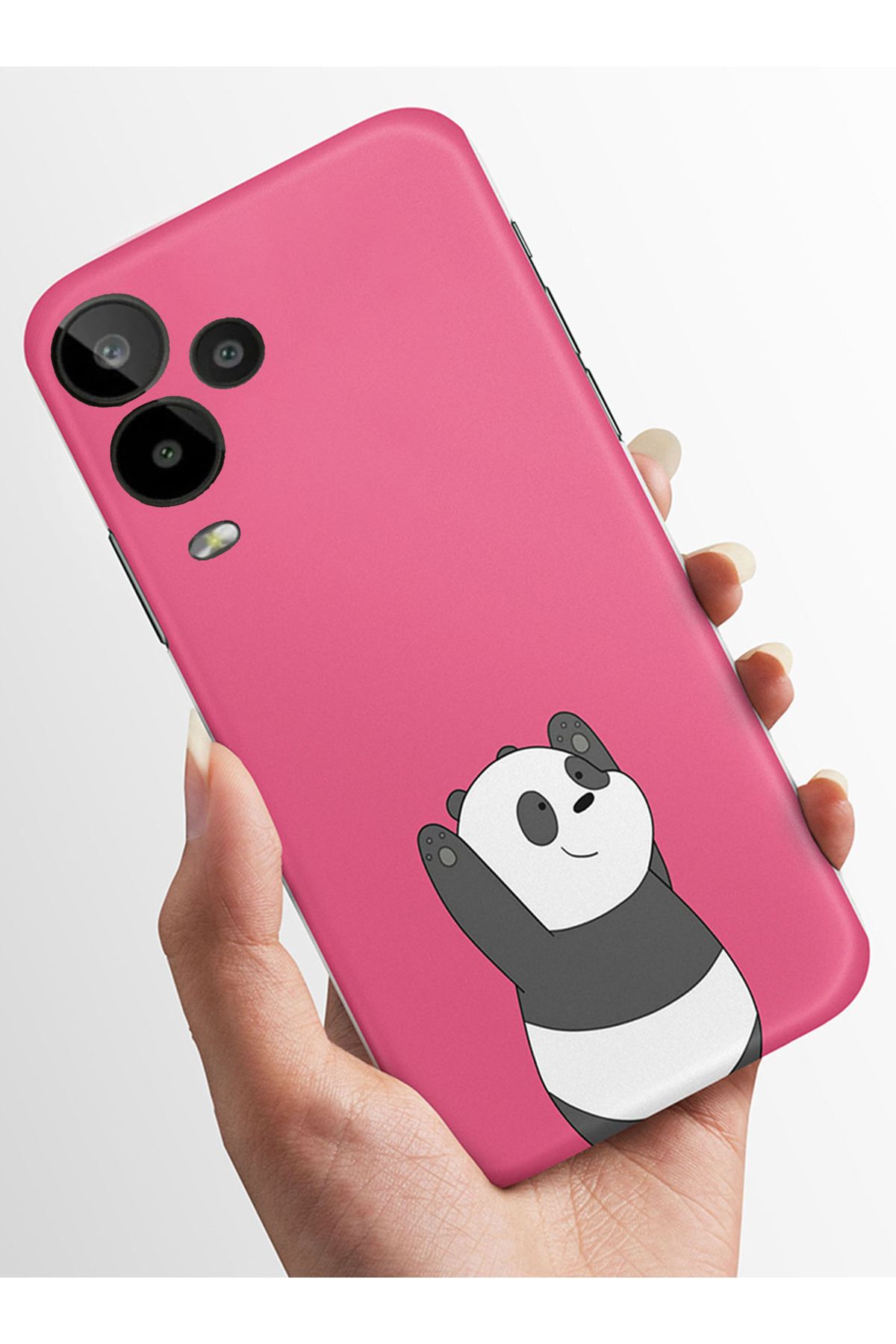 Activist General Mobile GM 24 Pro Kılıf Kamera Korumalı Baskılı Silikon Kapak - panda