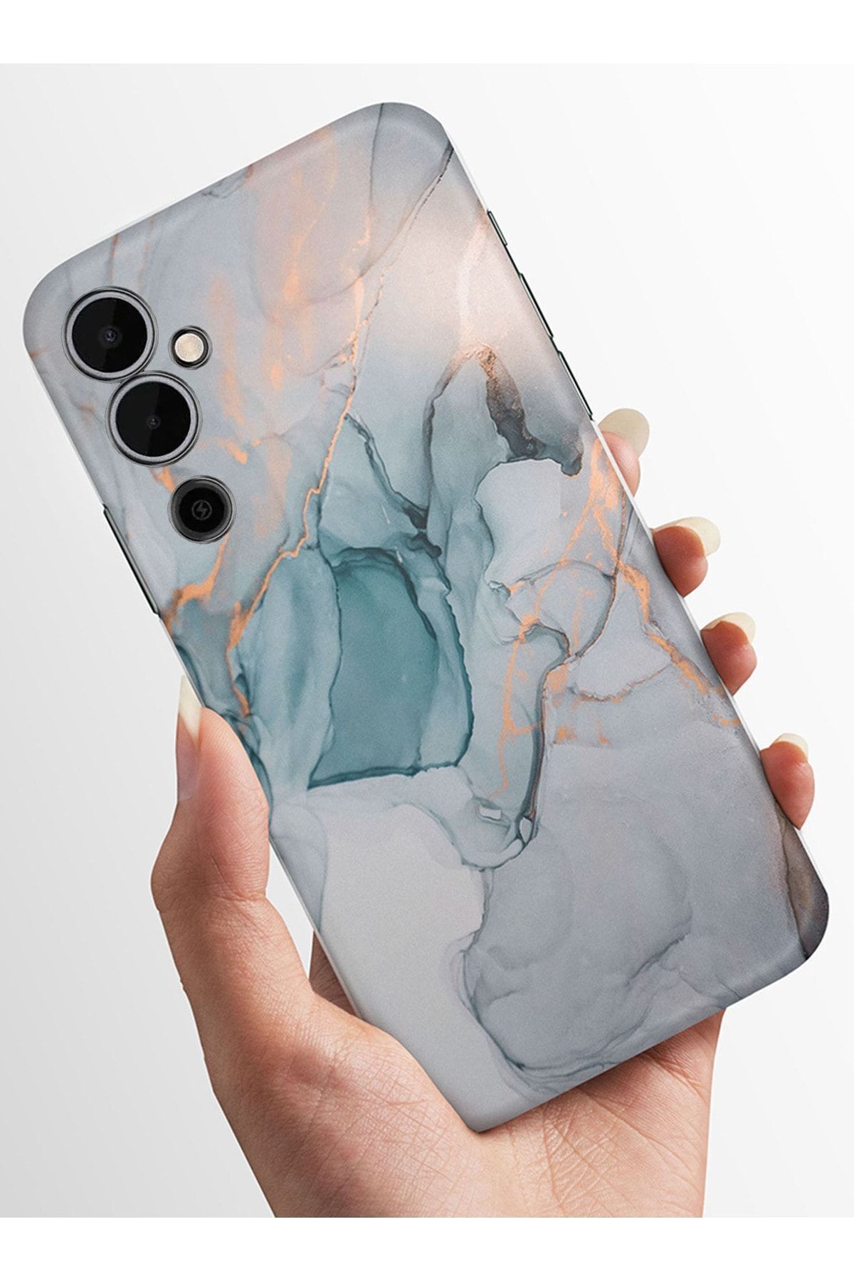 TECNO Pova 4 Kılıfı Standlı Baskılı Parlak Silikon Kapak - stok2
