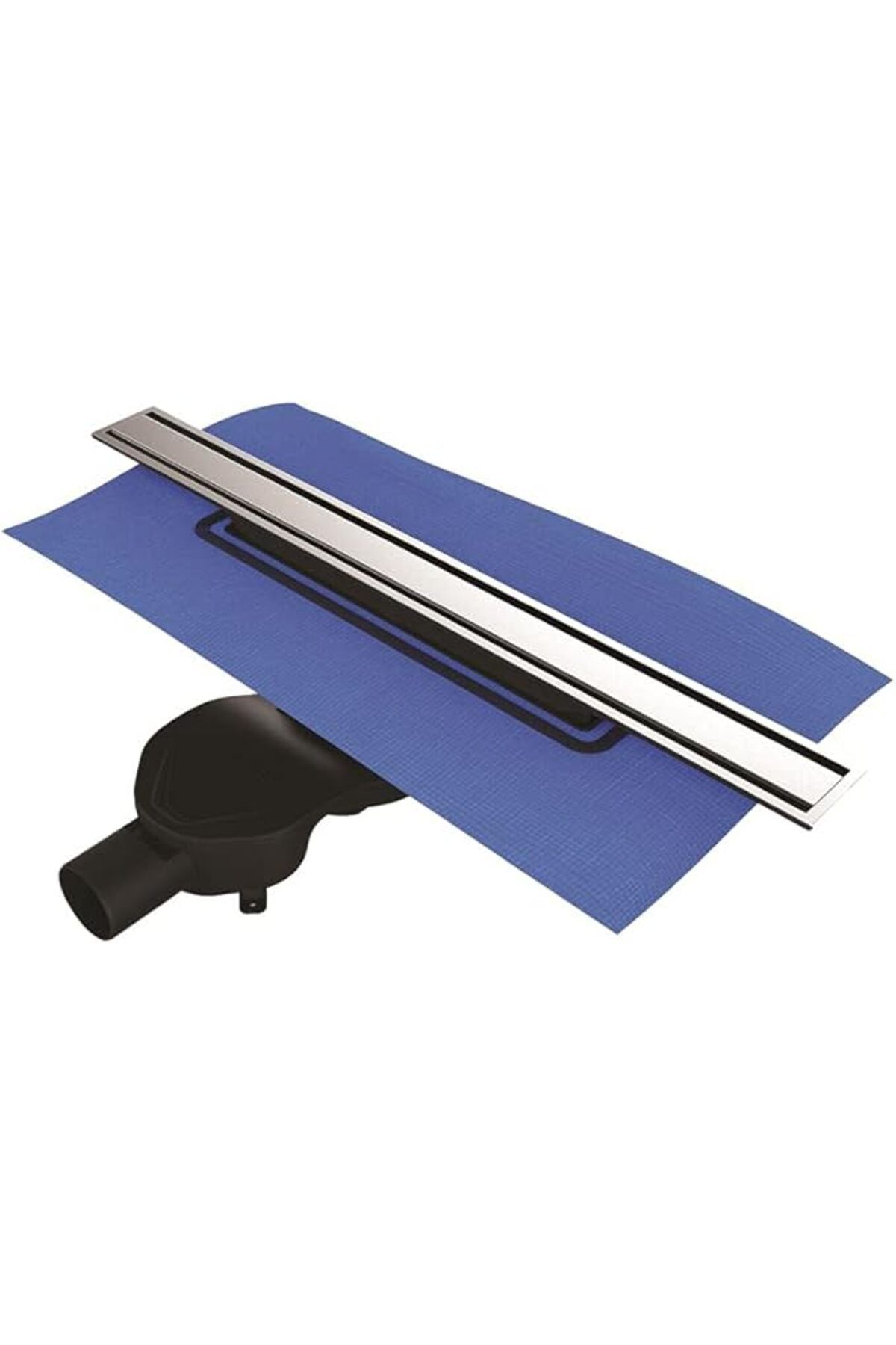 ShopZum V-Flow Eco-Flow 5702036 Duş Kanalı Yandan Çıkışlı Dk100 Mat Krom
