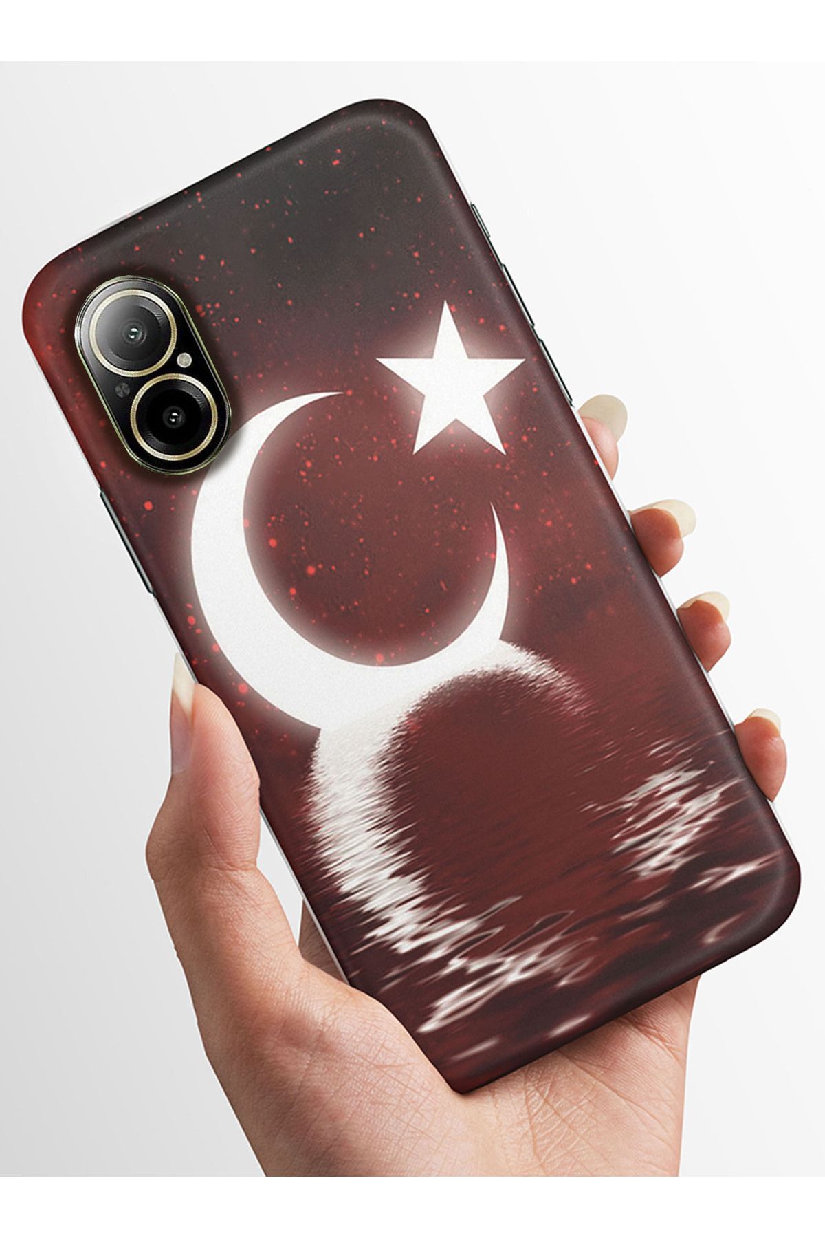 realme 12 Lite Kılıf Kamera Korumalı Baskılı Silikon Kapak - bayrak