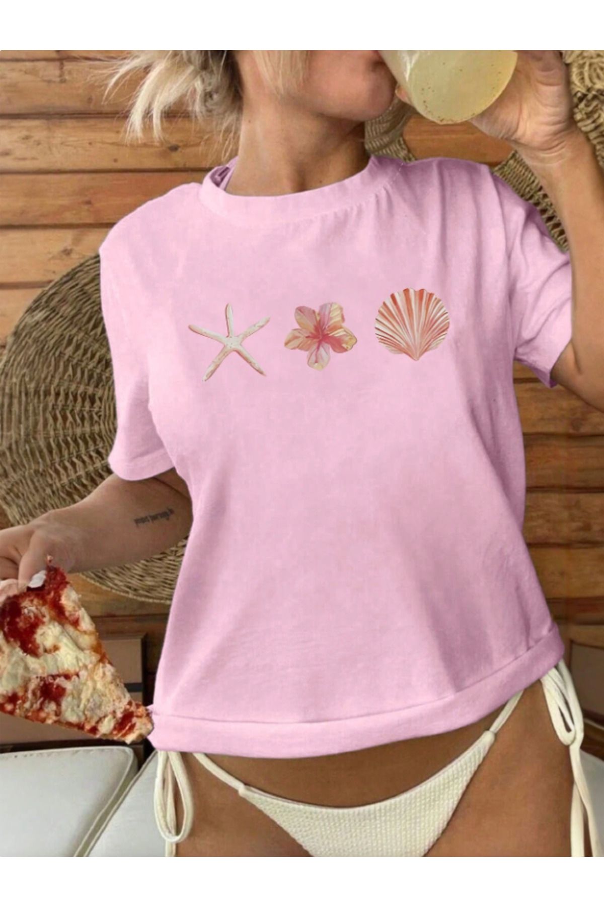 Framgan Kadın/Erkek Özel Baskılı Günlük Kısa Kollu Pamuklu T-Shirt