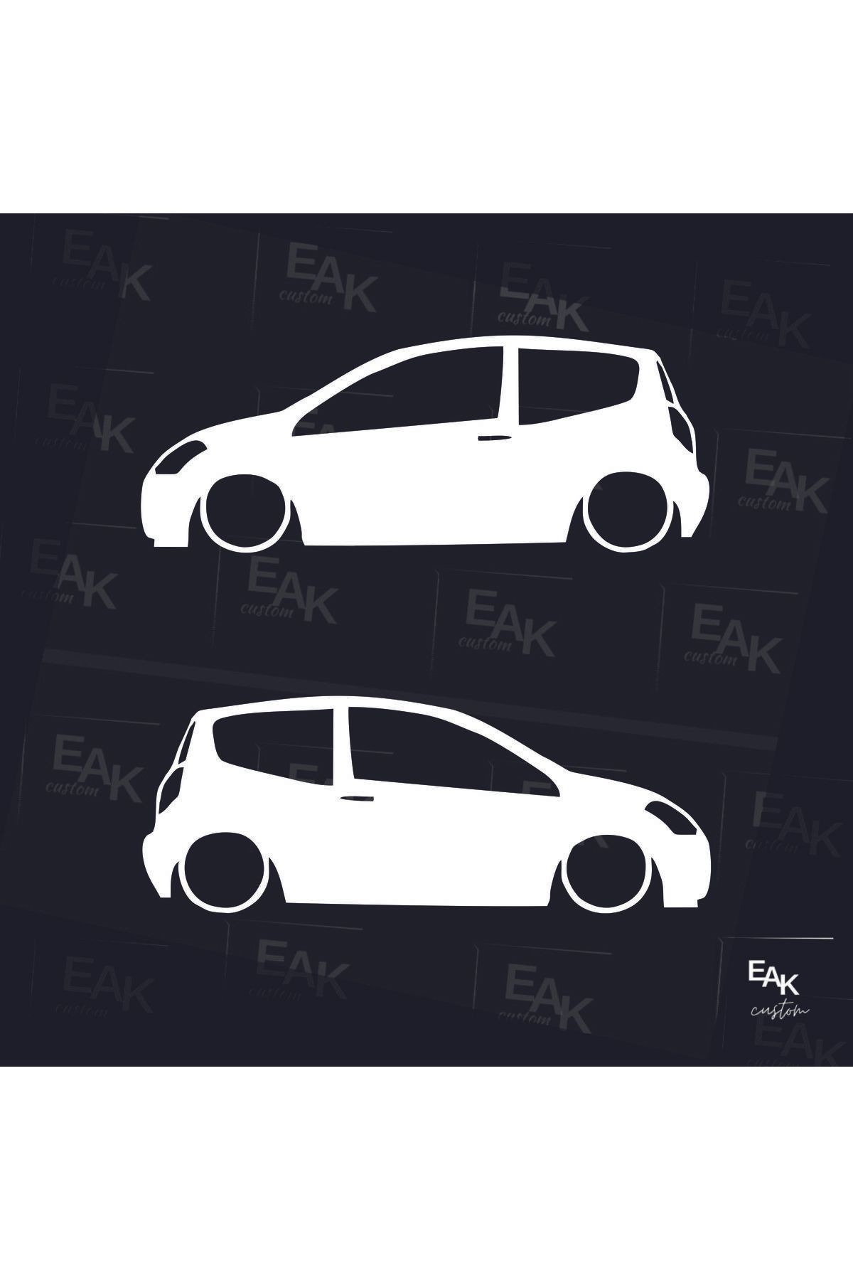 eakcustom CİTROEN C2 oto sticker (18cm x 6cm) (2ADET)