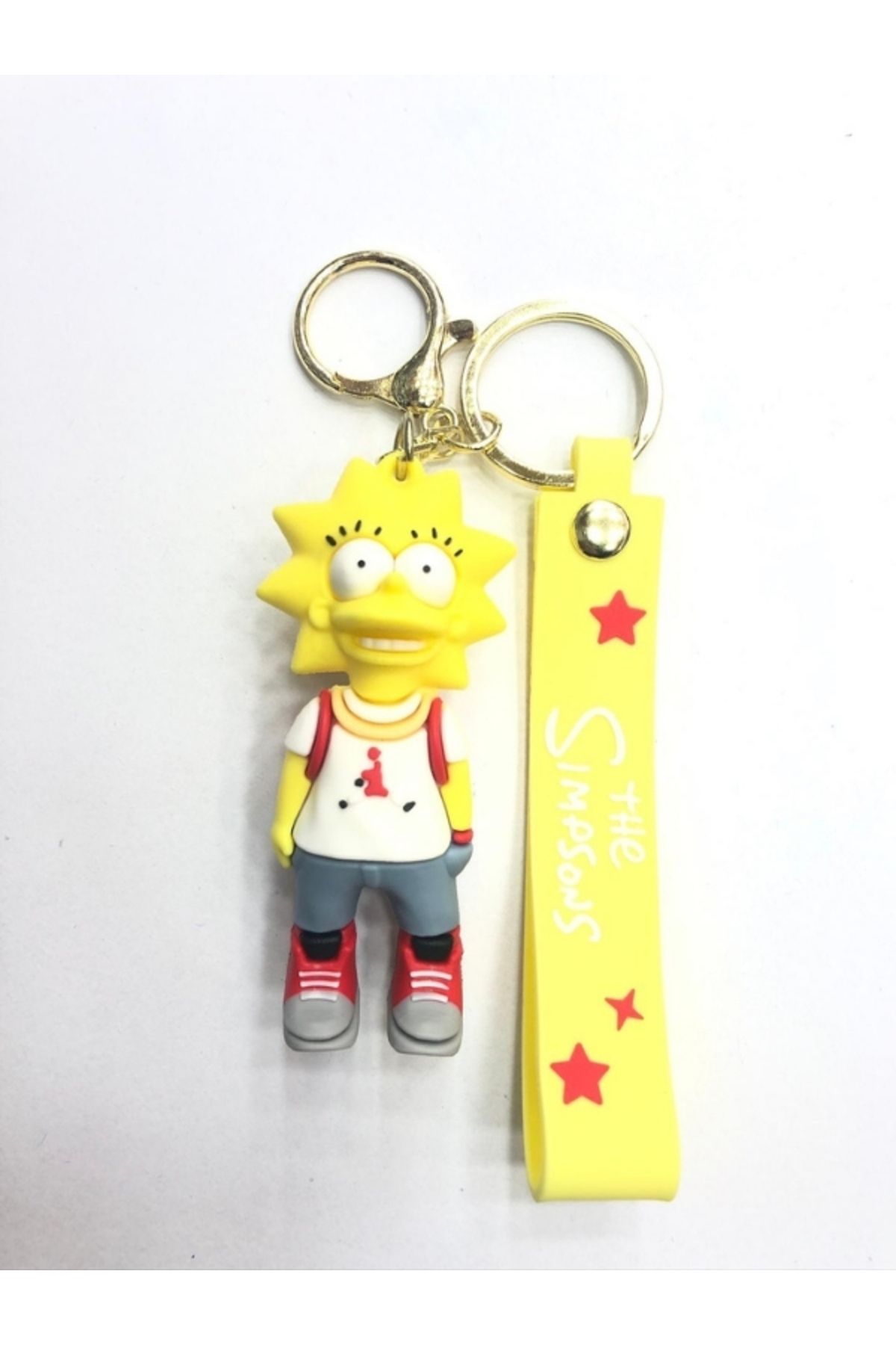 uğurlu dükkan 3D Lisa Sımspons Silikon Anahtarlık