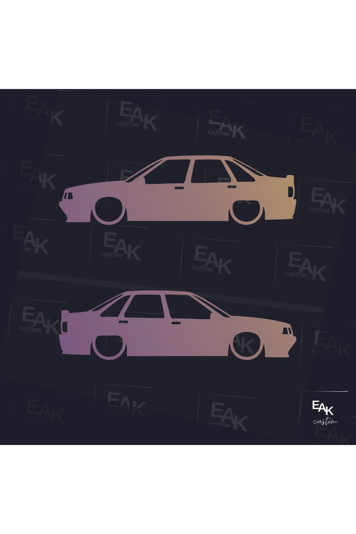 eakcustom RENAULT MANAGER R21 oto sticker (18cm x 5cm) (2ADET)
