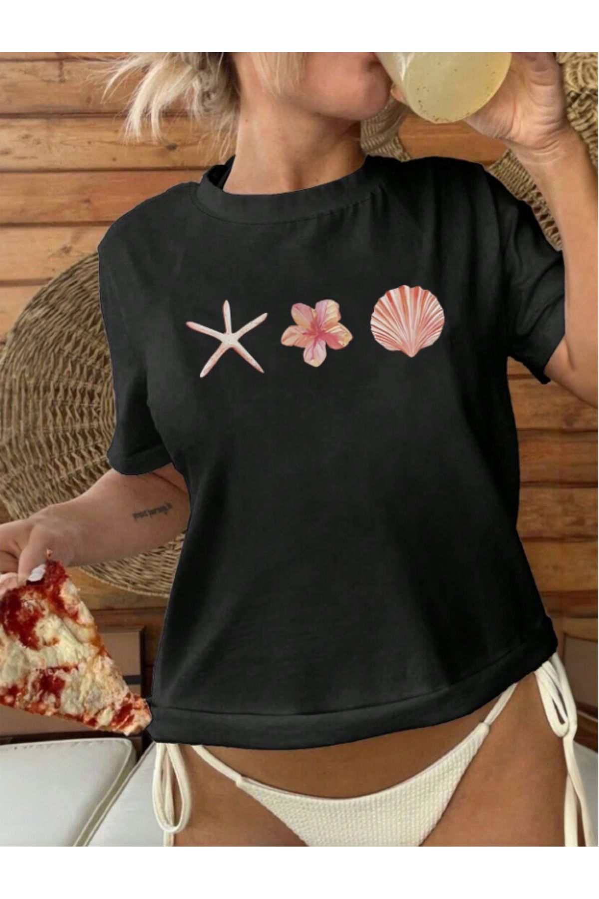 Framgan Kadın/Erkek Özel Baskılı Günlük Kısa Kollu Pamuklu T-Shirt