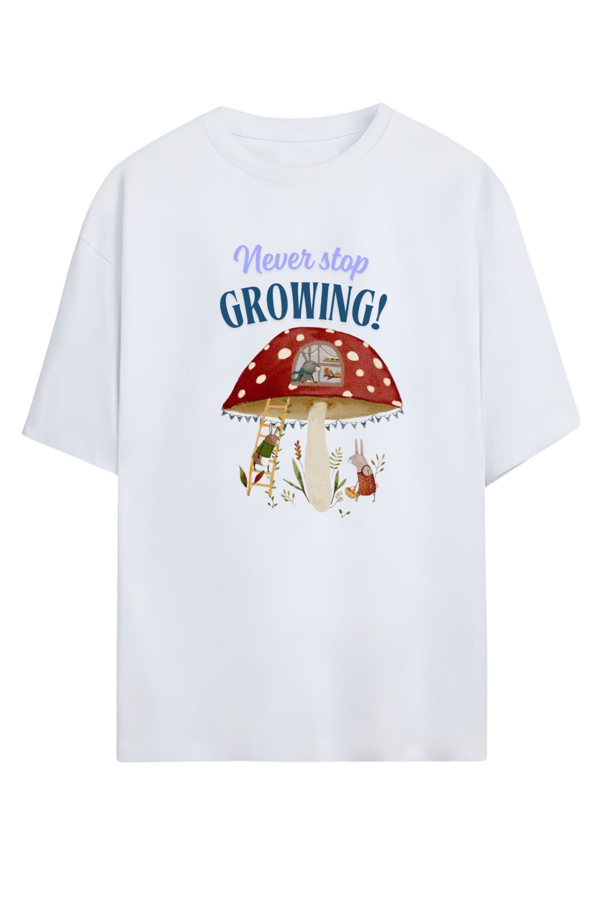 MAGORS GraffTee %100 Organik Pamuk Bisiklet Yaka Illustrasyon Baskılı Özel Tasarım T-shirt