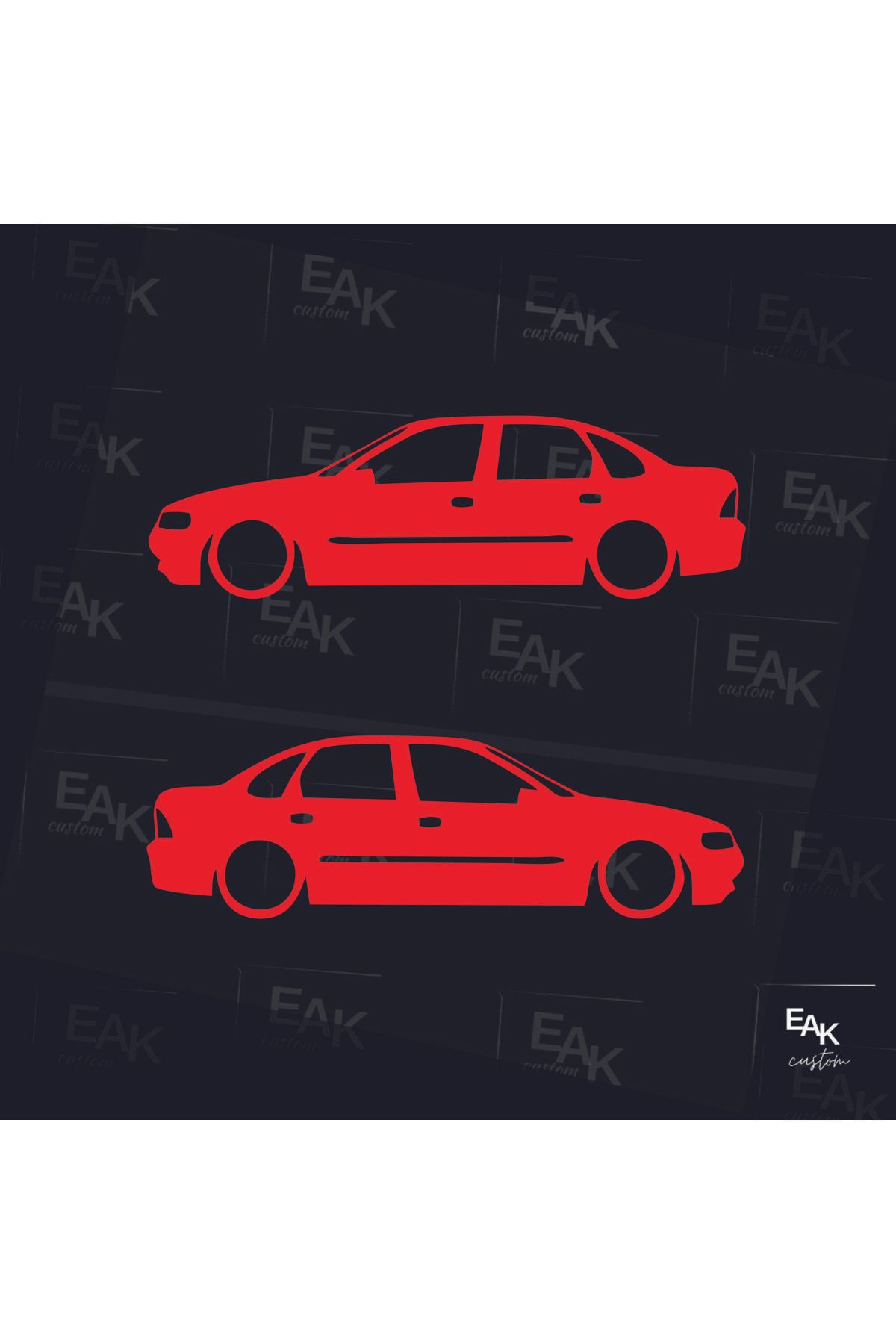 eakcustom OPEL VECTRA oto sticker (18cm x 5cm) (2ADET)