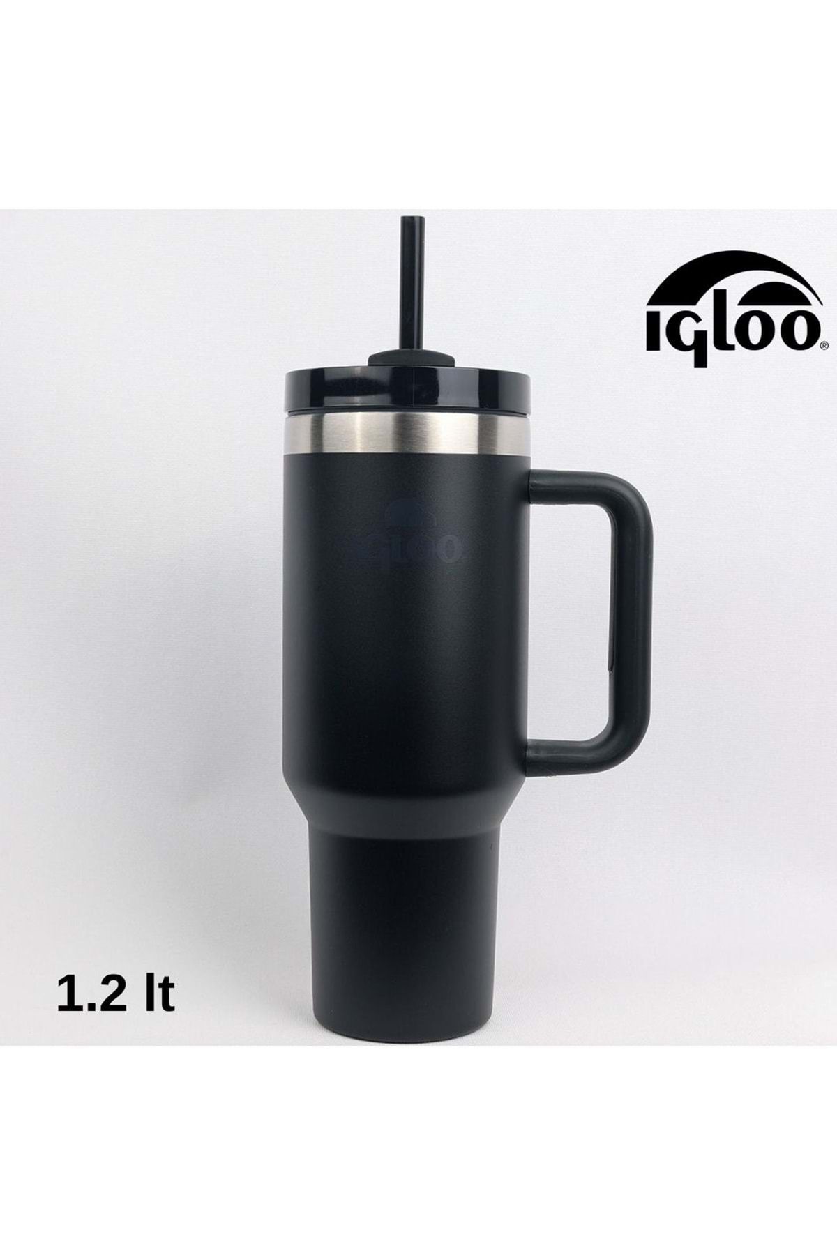 IGLOO Stadler Thermo Mug 1.2 Litre Pipetlı Matara SİYAH