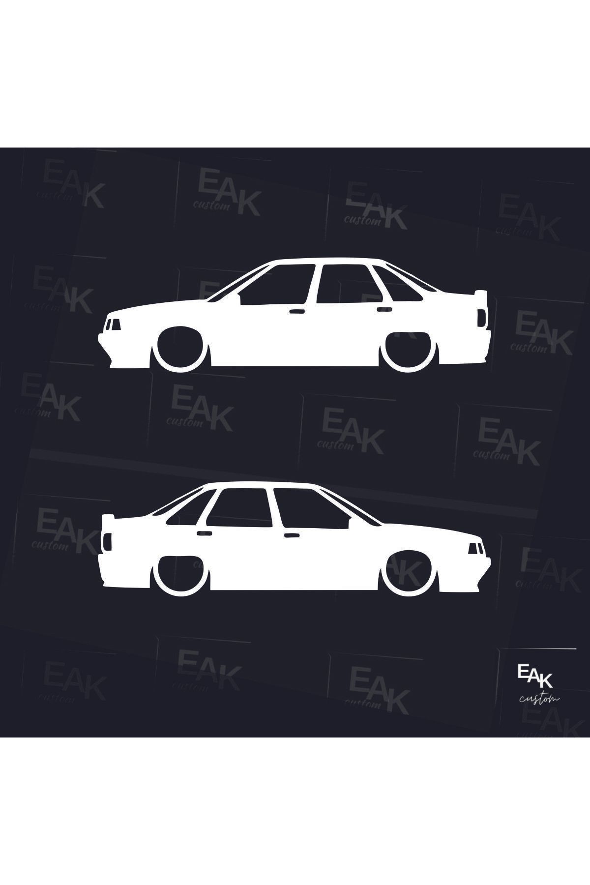 eakcustom RENAULT MANAGER R21 oto sticker (18cm x 5cm) (2ADET)