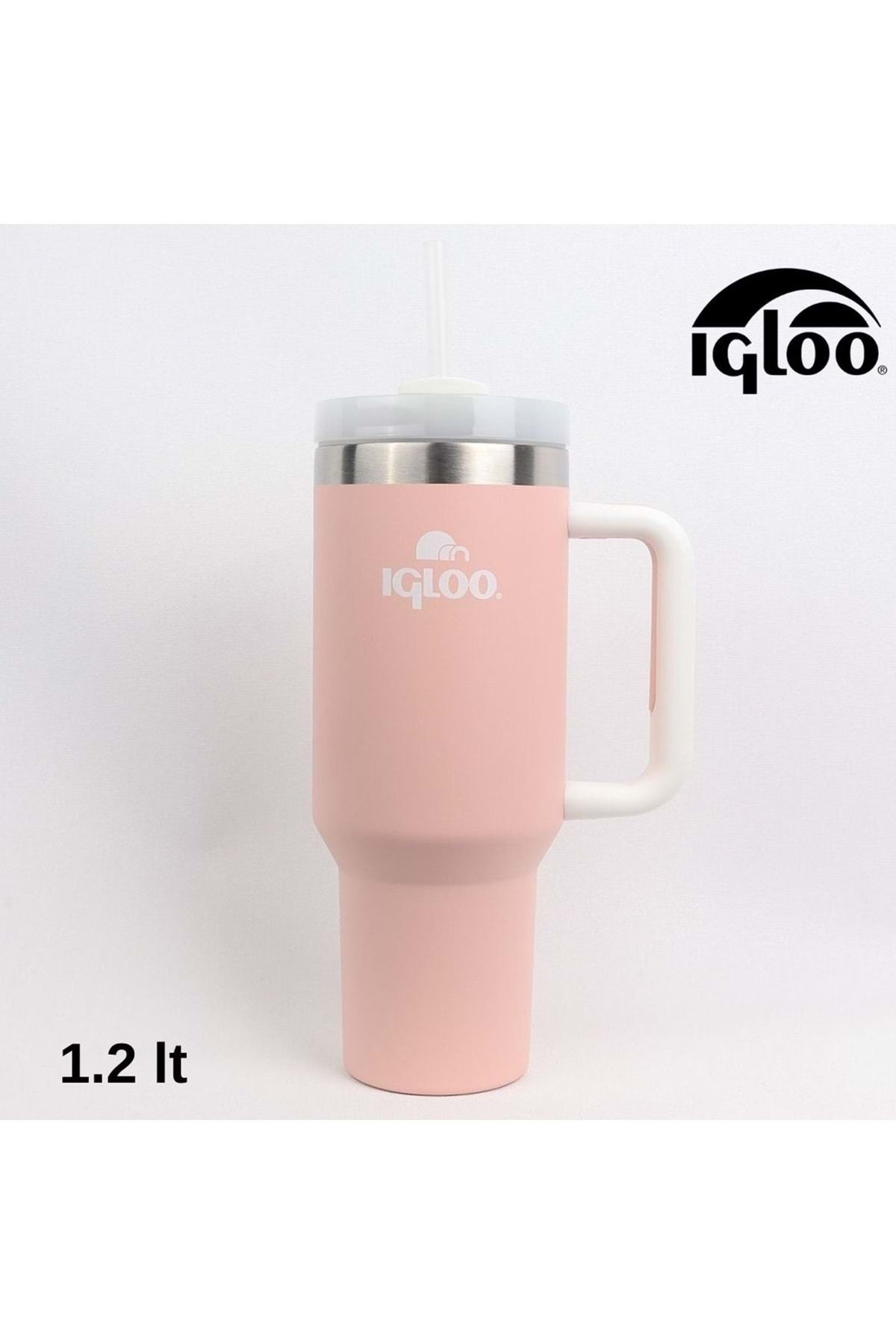IGLOO Stadler Thermo Mug 1.2 Litre Pipetlı Matara PEMBE