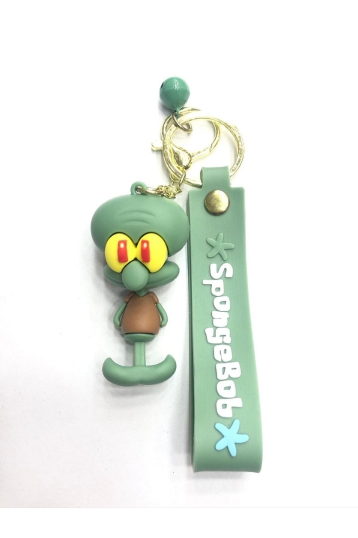 uğurlu dükkan 3D Squidward SungerBob Silikon Anahtarlık
