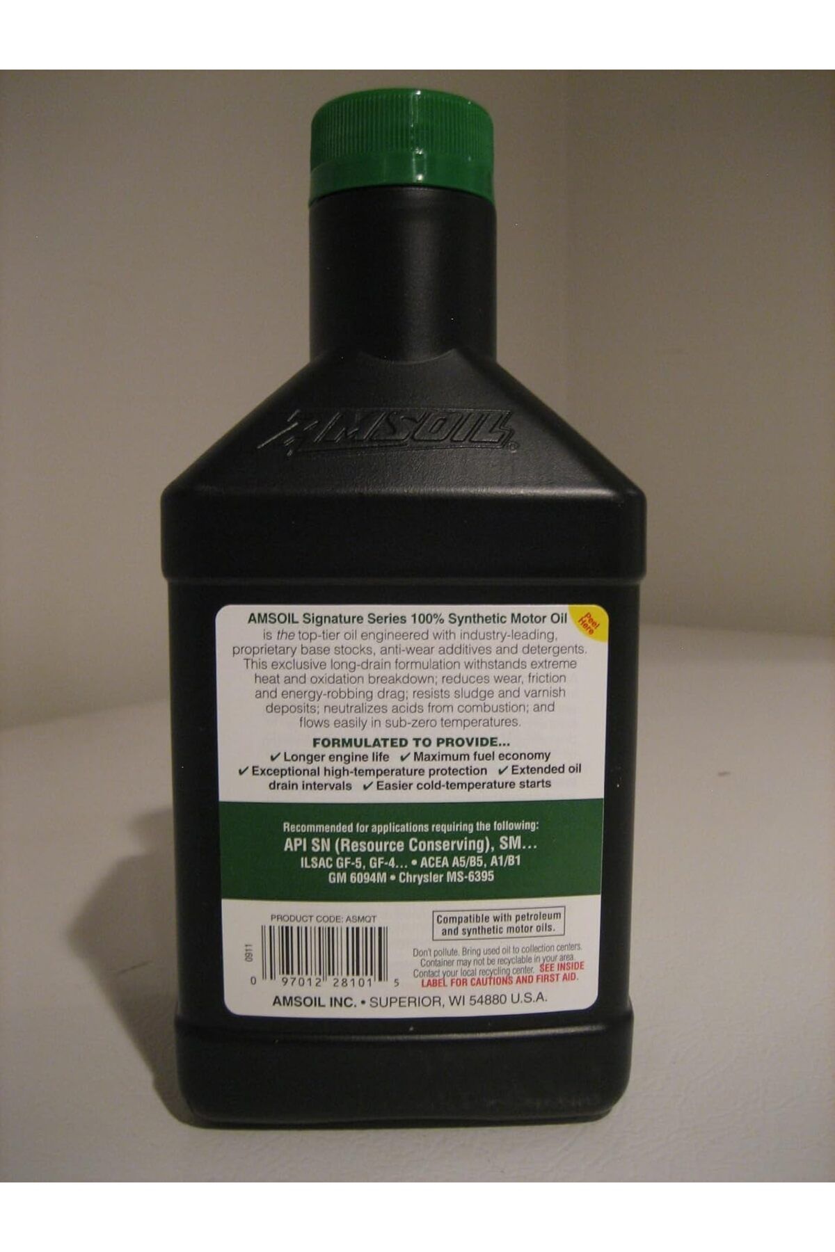 AMSOİL-Amsoil Signature Series Synthetic Engine Oil 0W-20 3