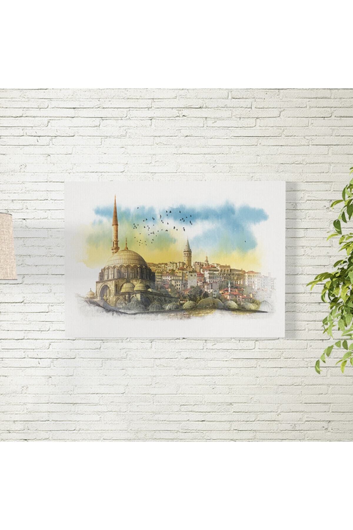 Elioure Suluboya Ayasofya Temalı Posteri 35x50 cm, şık ve dekoratif ev sanat ürünü