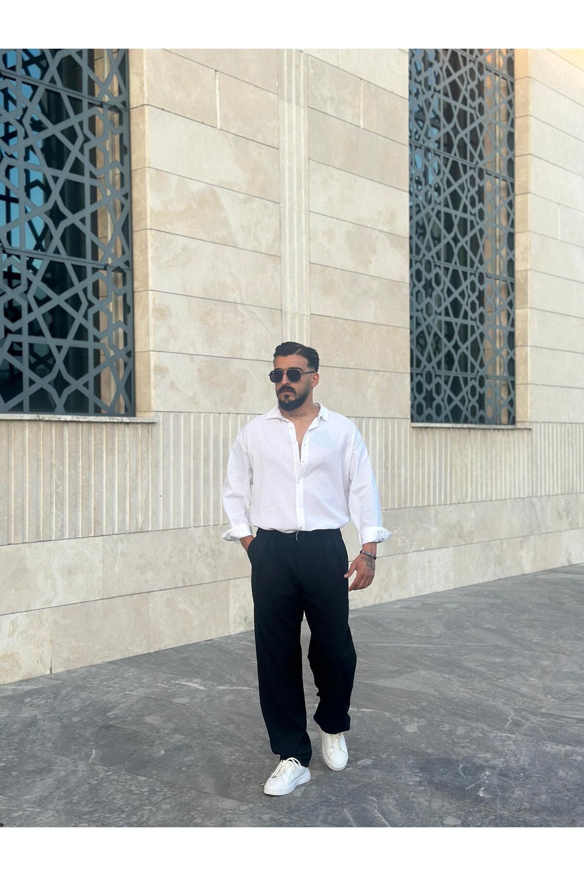 PEERLESS STORE Oversize Krınkıl Gömlek
