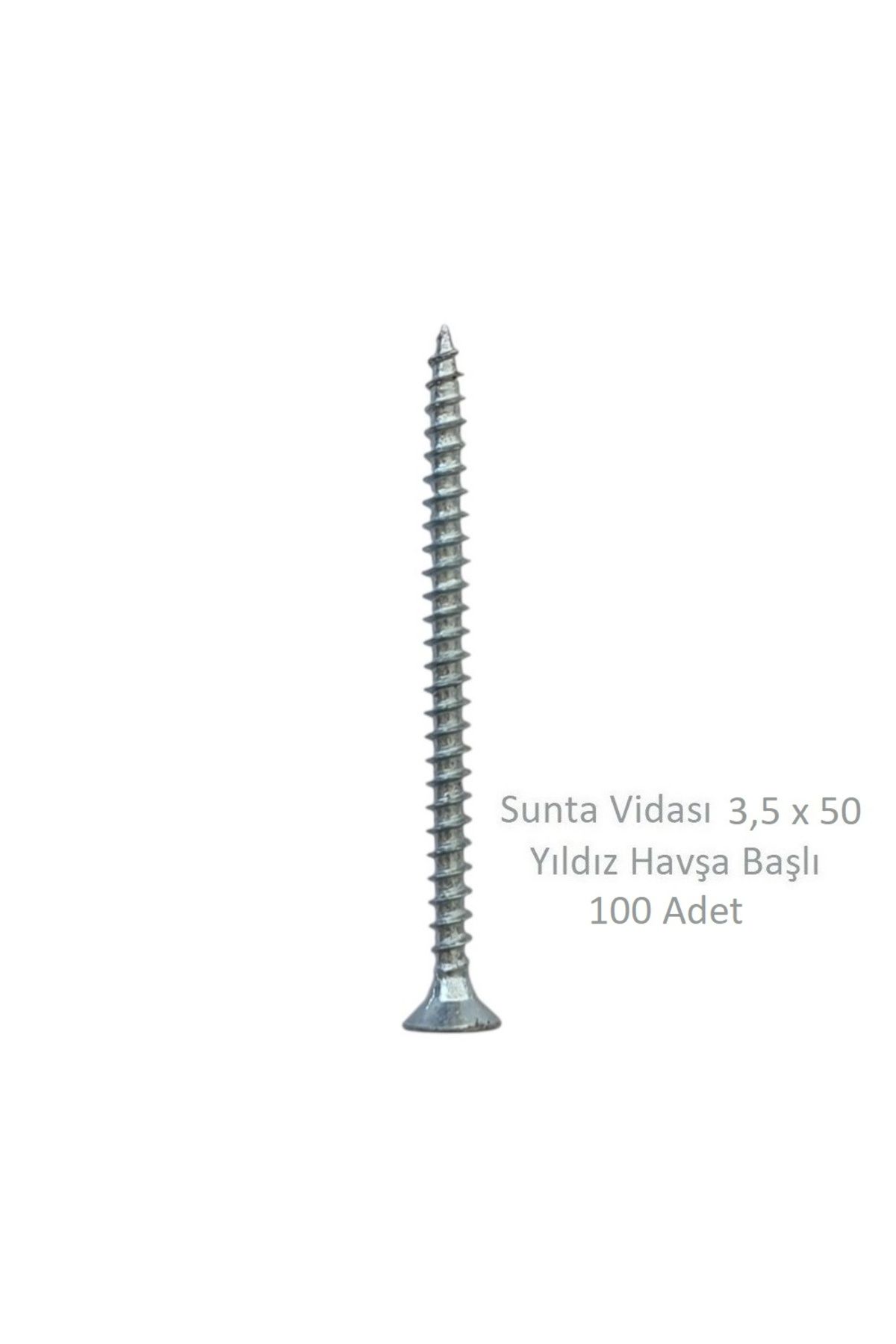 Adilon Sunta Vidası 3,5 x 50 mm 100 Adet YHB Vida