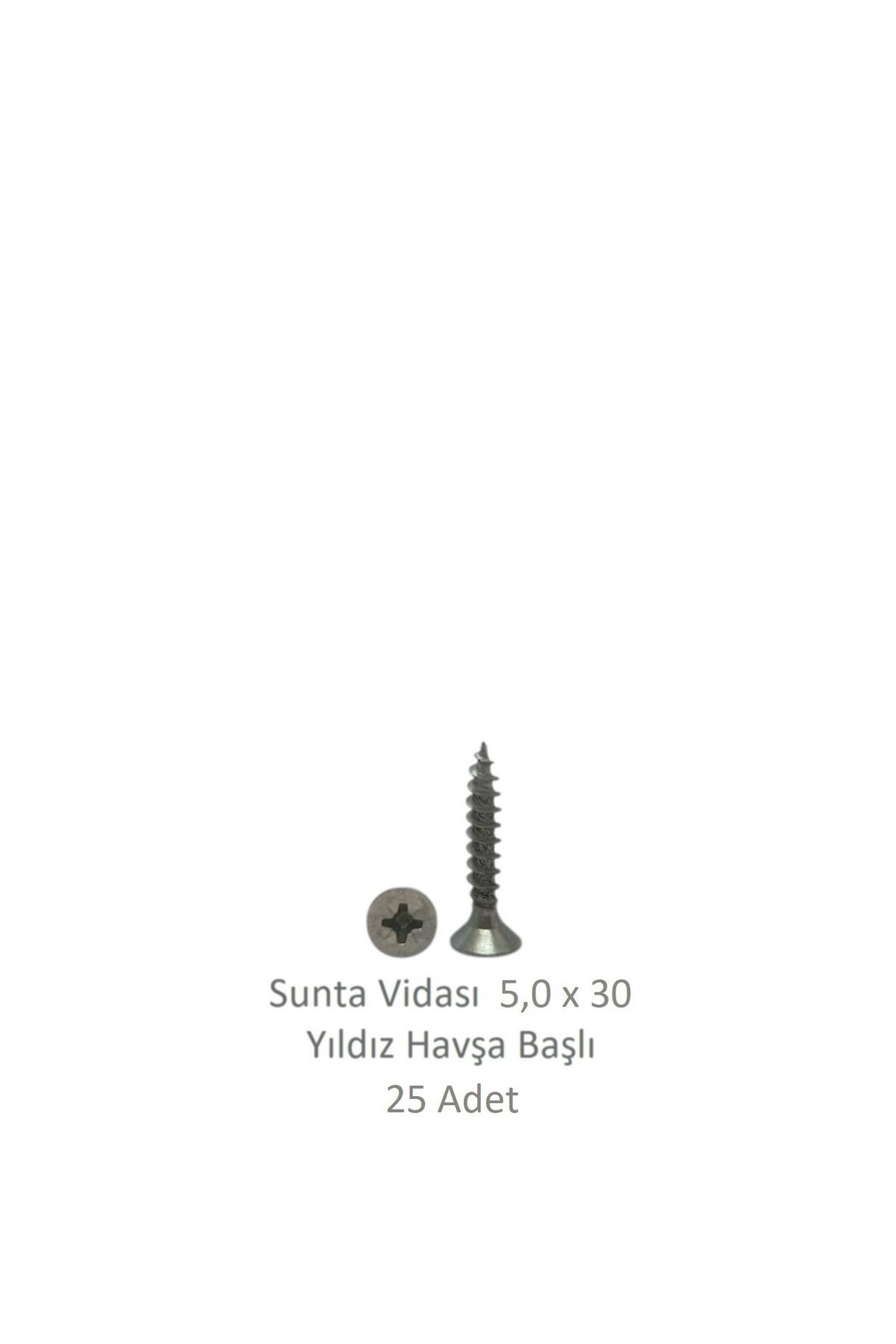 Adilon Sunta Vidası 5,0 x 30 mm 25 Adet YHB Vida