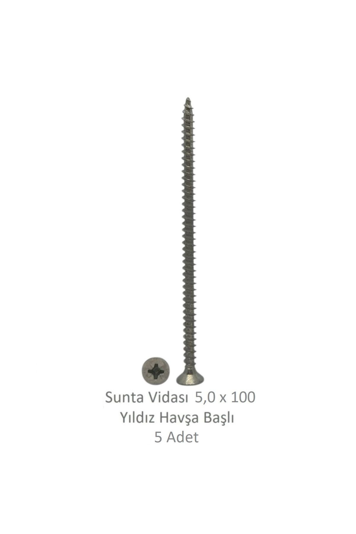 Adilon Sunta Vidası 5,0 x 100 mm 5 Adet YHB Vida