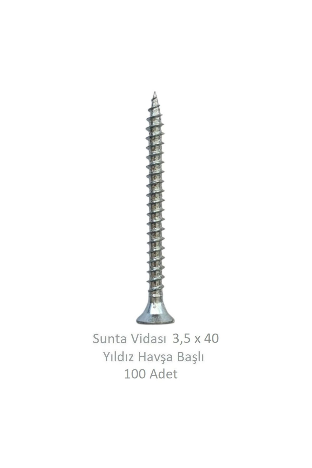 Adilon Sunta Vidası 3,5 x 40 mm 100 Adet YHB Vida