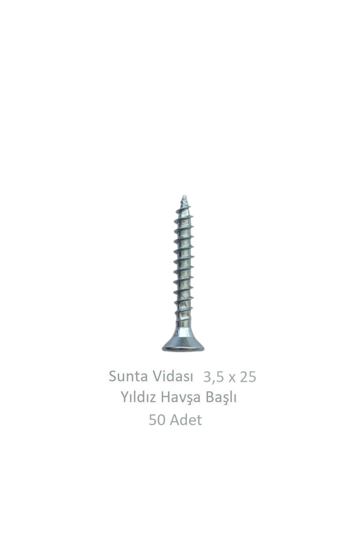 Adilon Sunta Vidası 3,5 x 25 mm 50 Adet YHB Vida