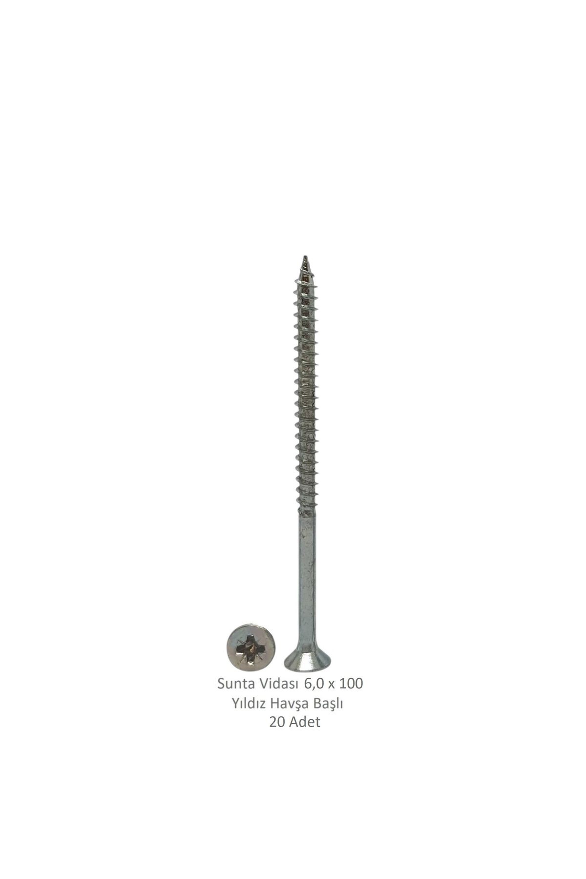 Adilon Sunta Vidası 6,0 x 100 mm 20 Adet YHB Vida