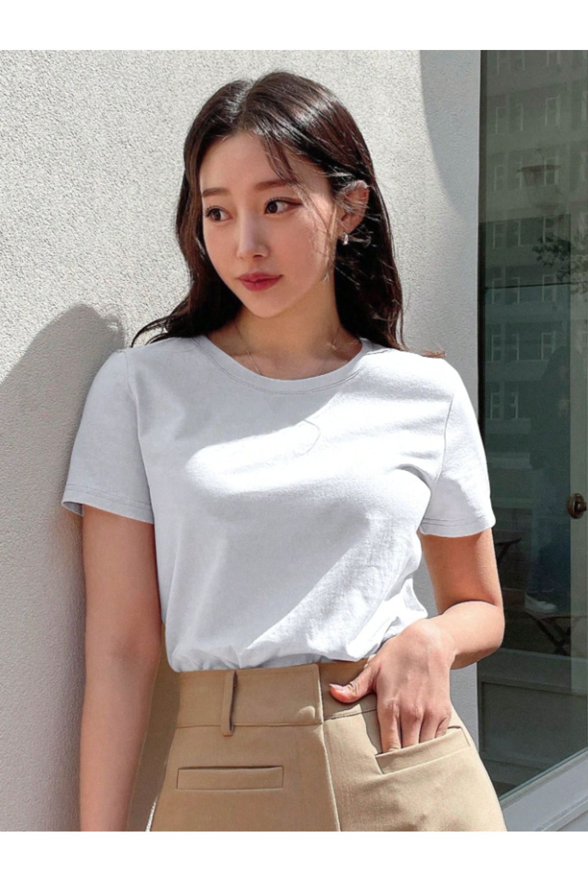 Framgan UNISEX Kadın/Erkek SLİM FİT Günlük Kısa Kollu Pamuklu T-Shirt