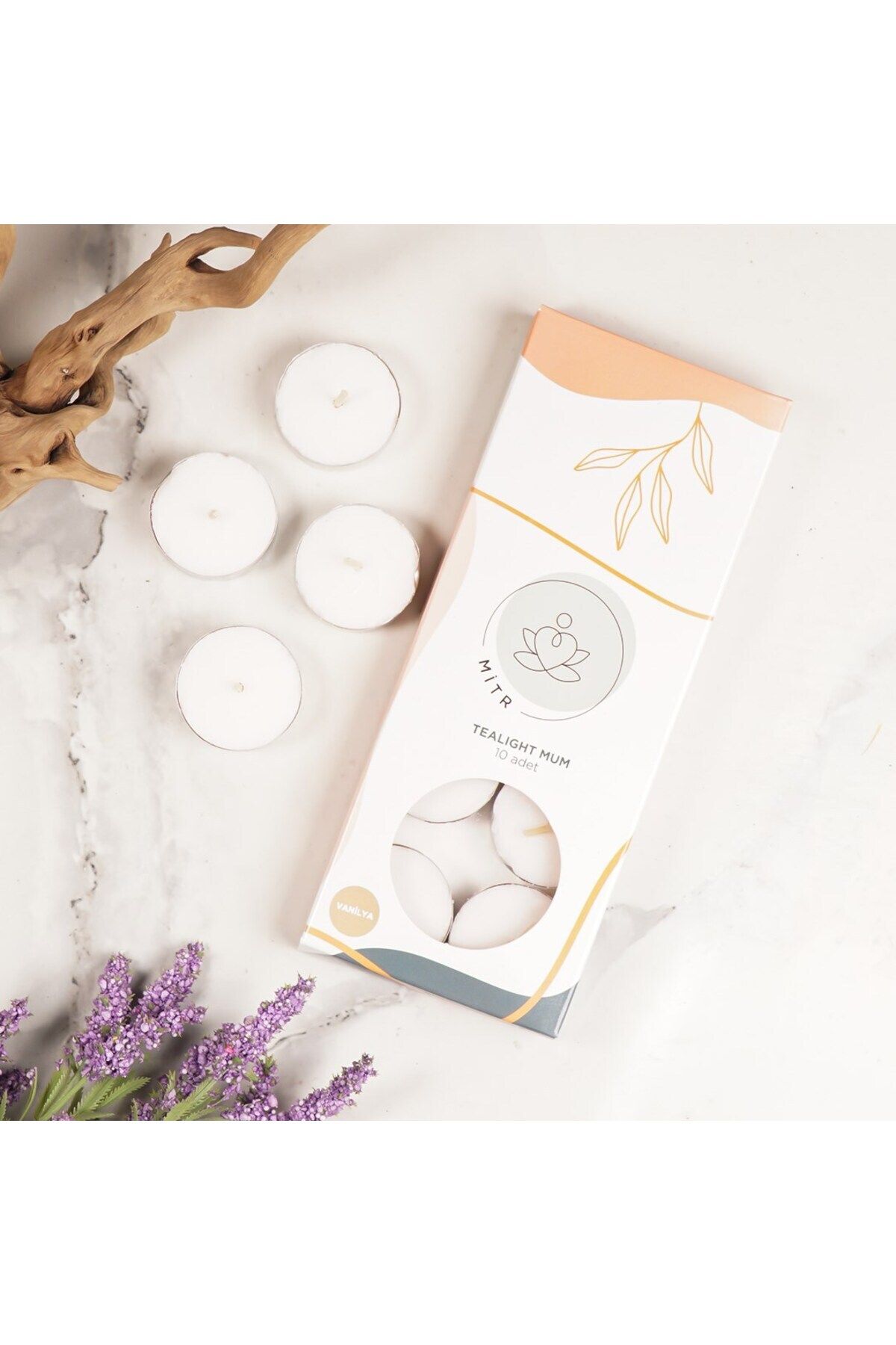 Elioure Vanilya Kokulu Tealight Mum, Şık ve Hoş Atmosfer Yaratıcı Aydınlatma