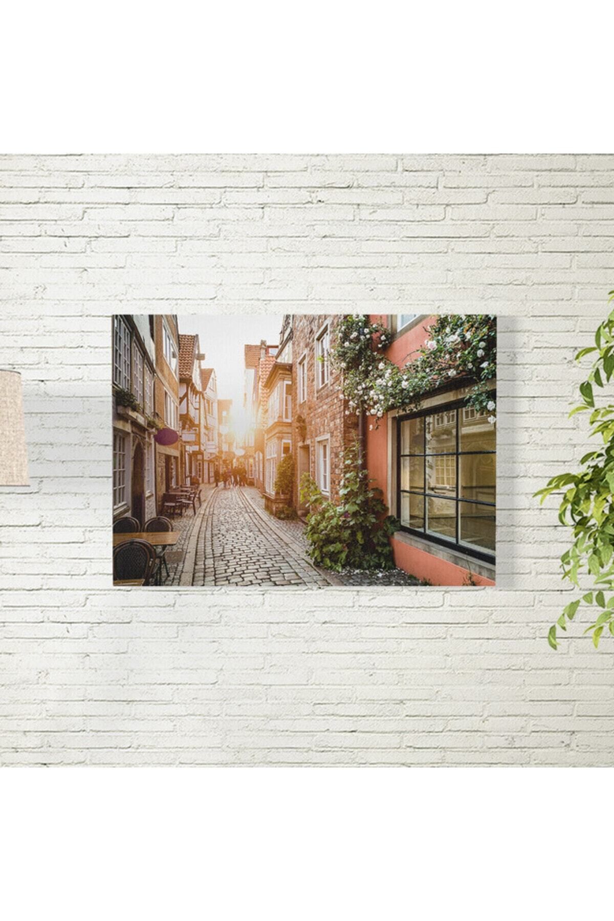 Elioure Güneşli Sokak Temalı 35x50 cm Poster, Şık ve Dekoratif Çözüm