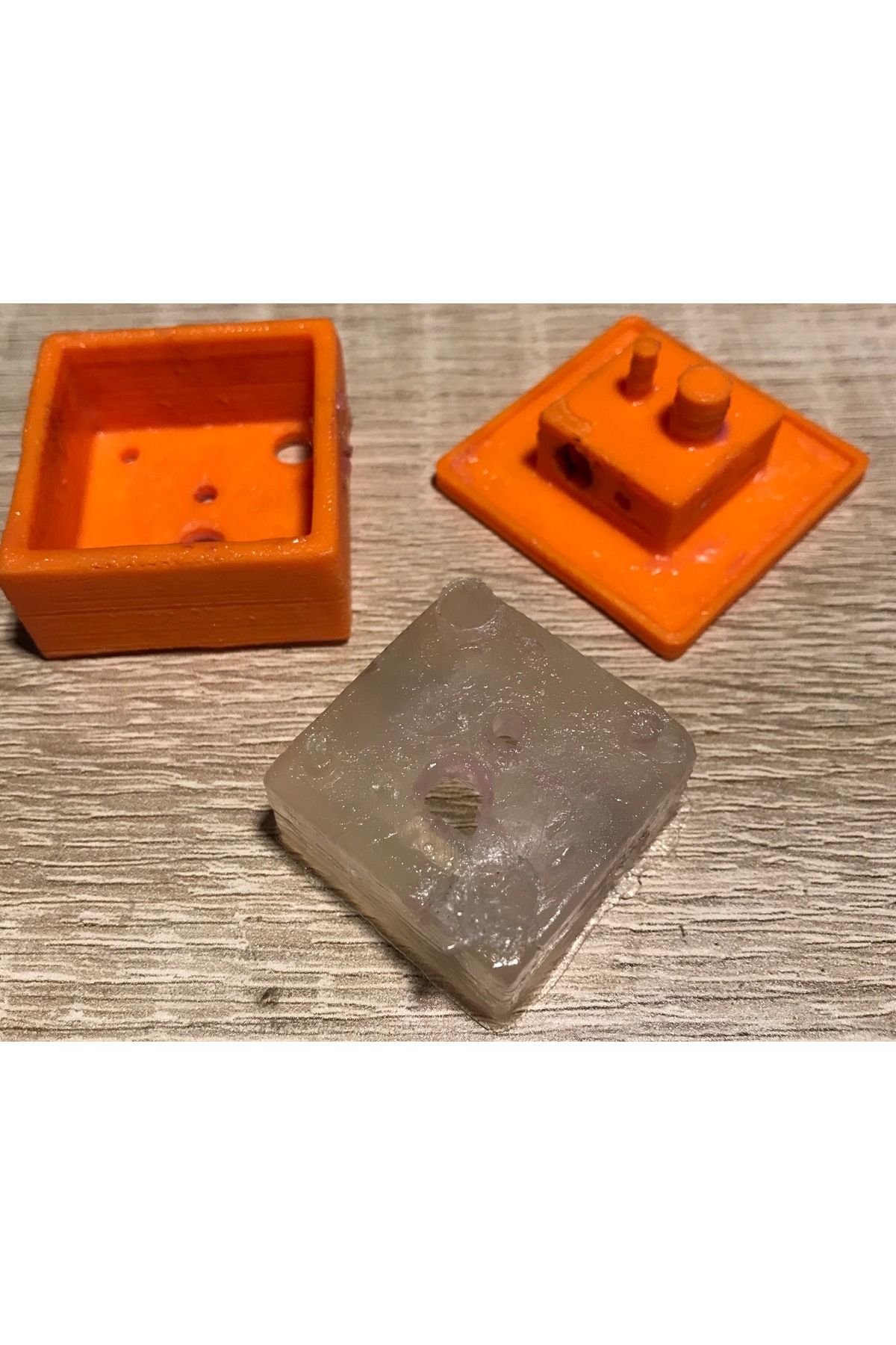 Vision Craft Blok 20x20x10 mm Anet V2 için Silikon Hotend Isı Koruması için Kalıp