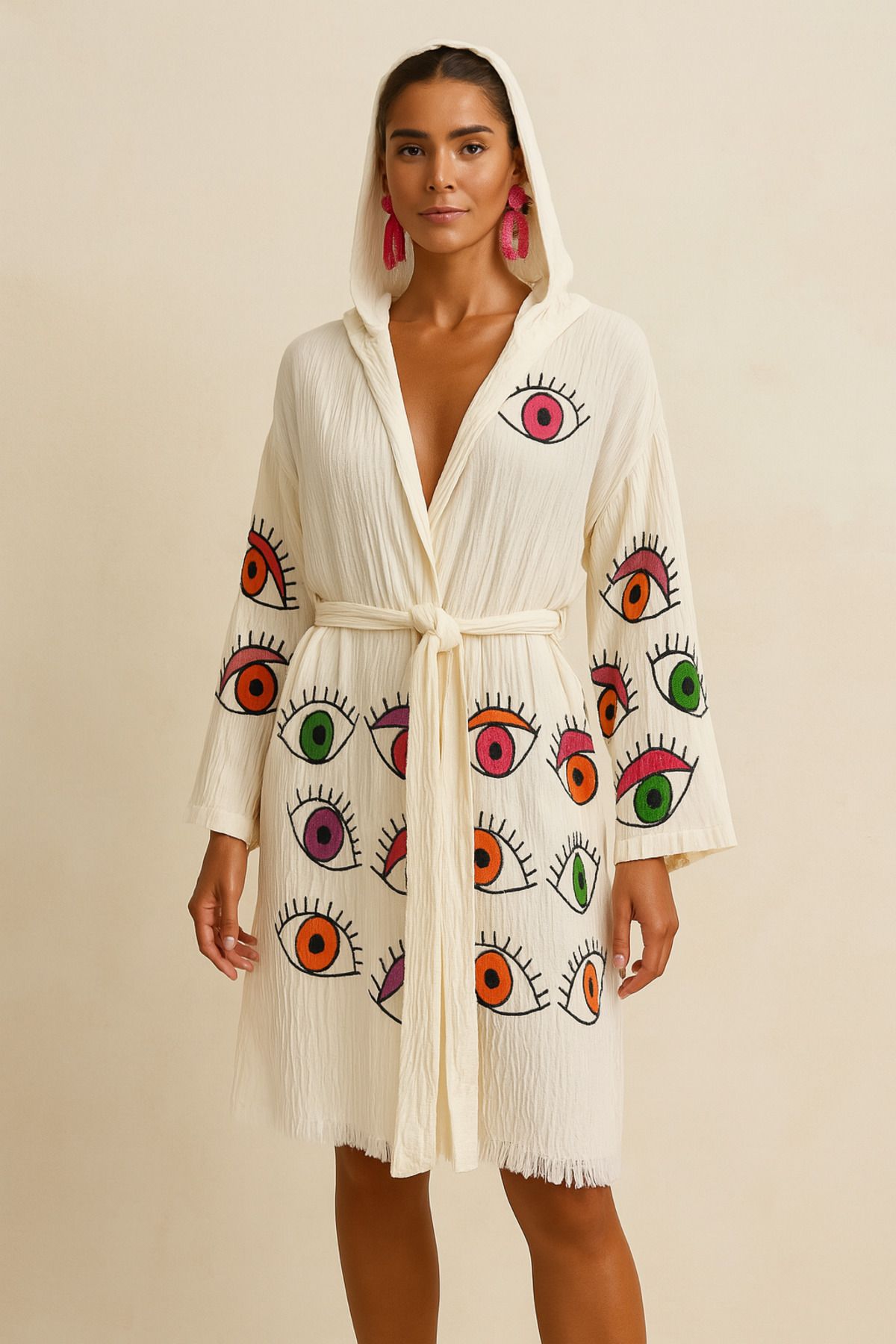 Home Müslin Bornoz Kimono