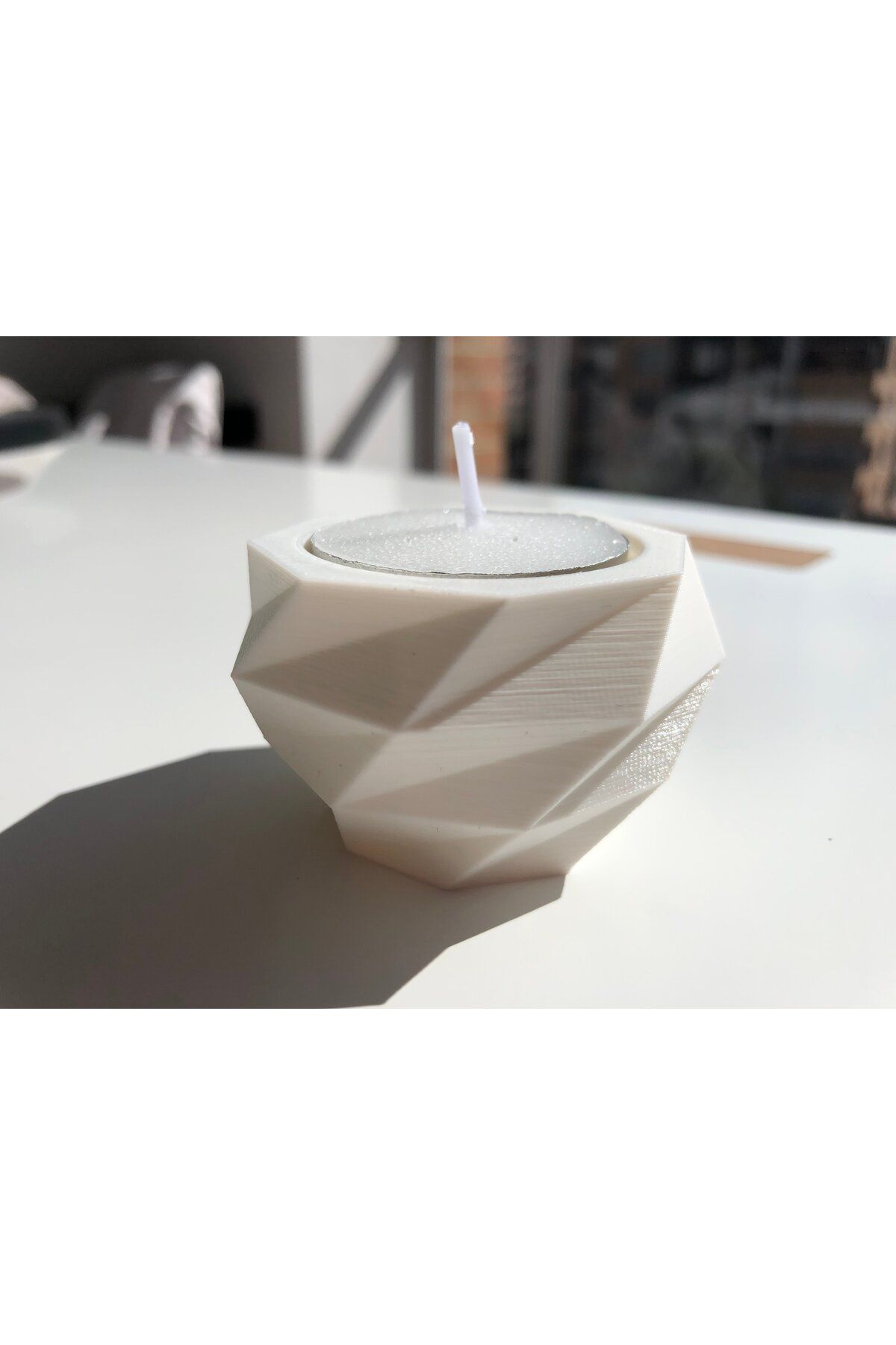 Vision Craft Octo Düşük Poli Mum Tutucu - Candelabro Düşük Poli