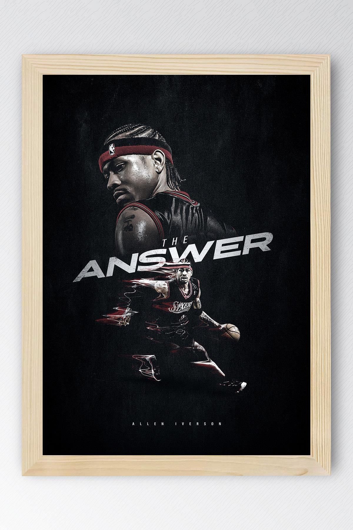 Saturn Allen Iverson Çerçeveli Tablo - Basketbol NBA Posteri Tablo
