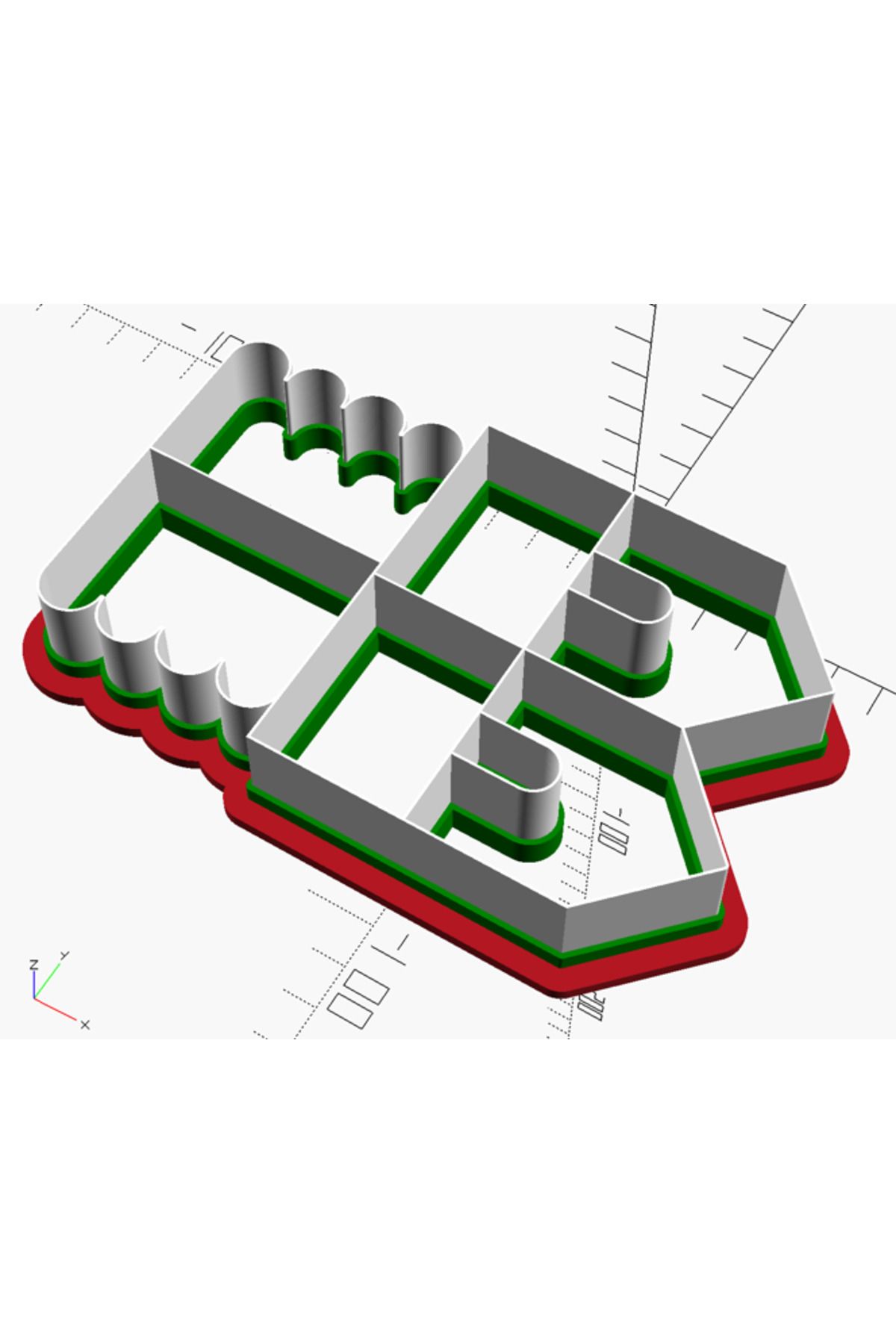 talaşoğlu Gingerbread House Cookie Cutter (Openscad Kaynağı ile)