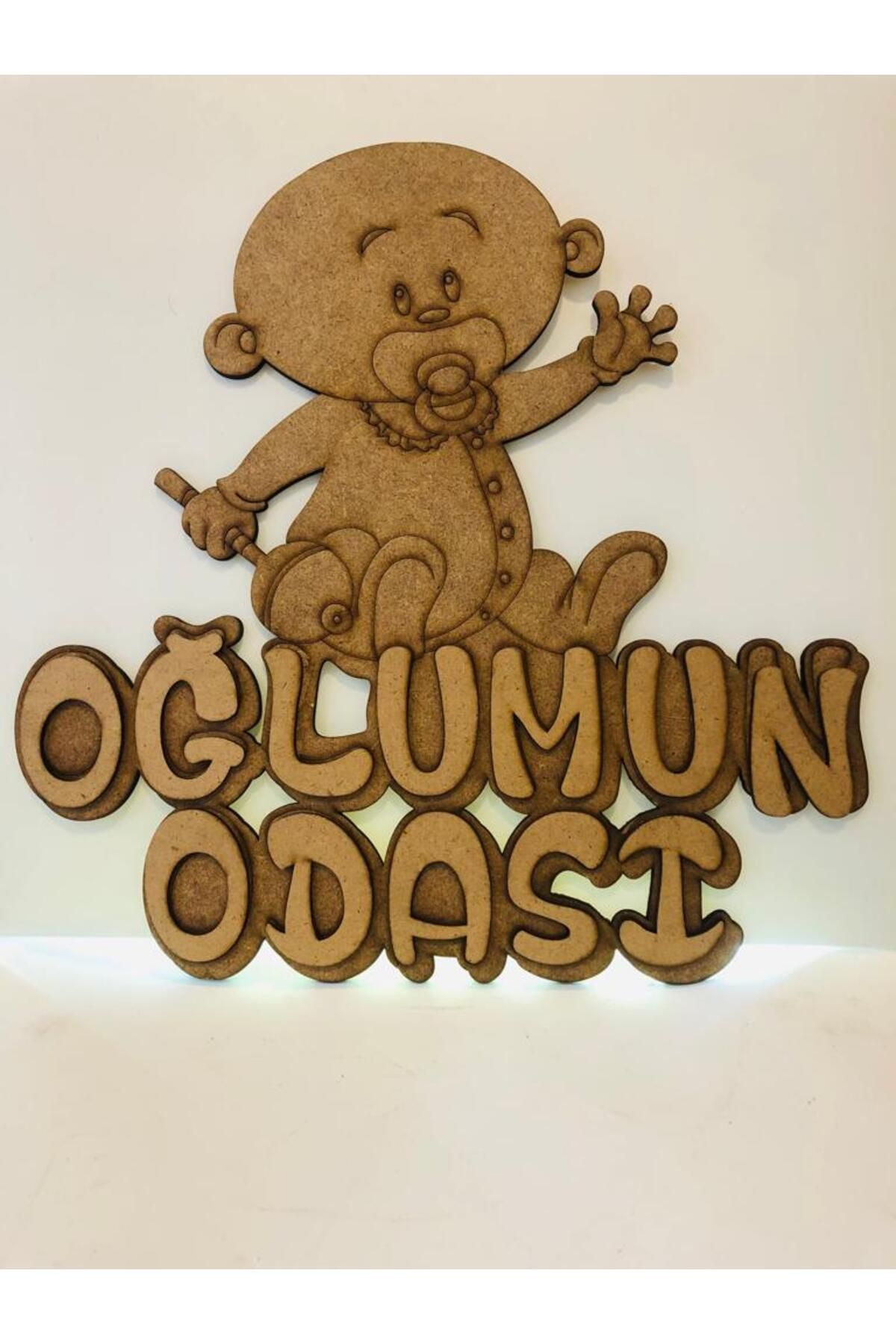 Elioure Bebek odası için doğal, boyanabilir ahşap süs objesi, şık ve kullanışlı tasarım