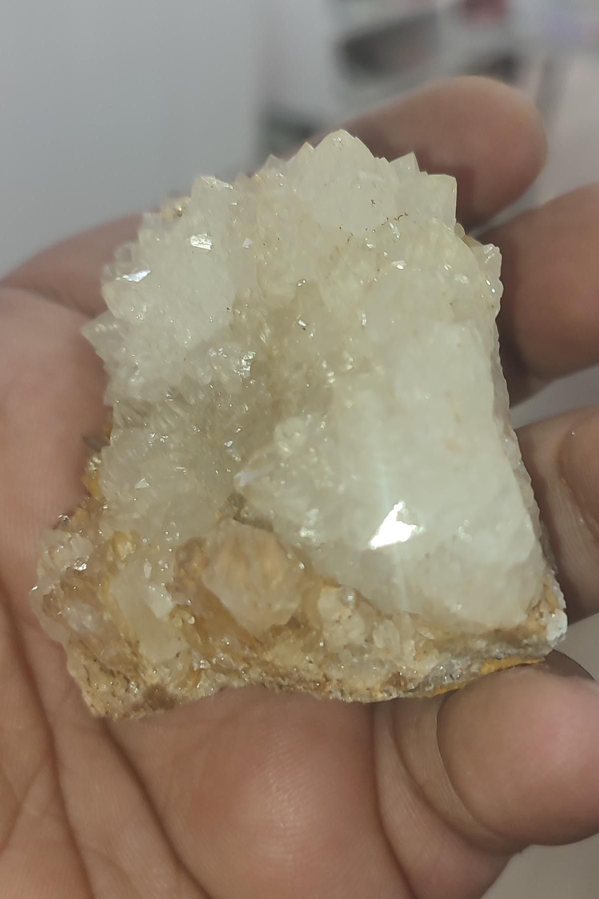 Elioure Beyaz Kuvars Taşı Doğaltaş Ham İşlenmemiş Dekoratif Kütle 135 gr