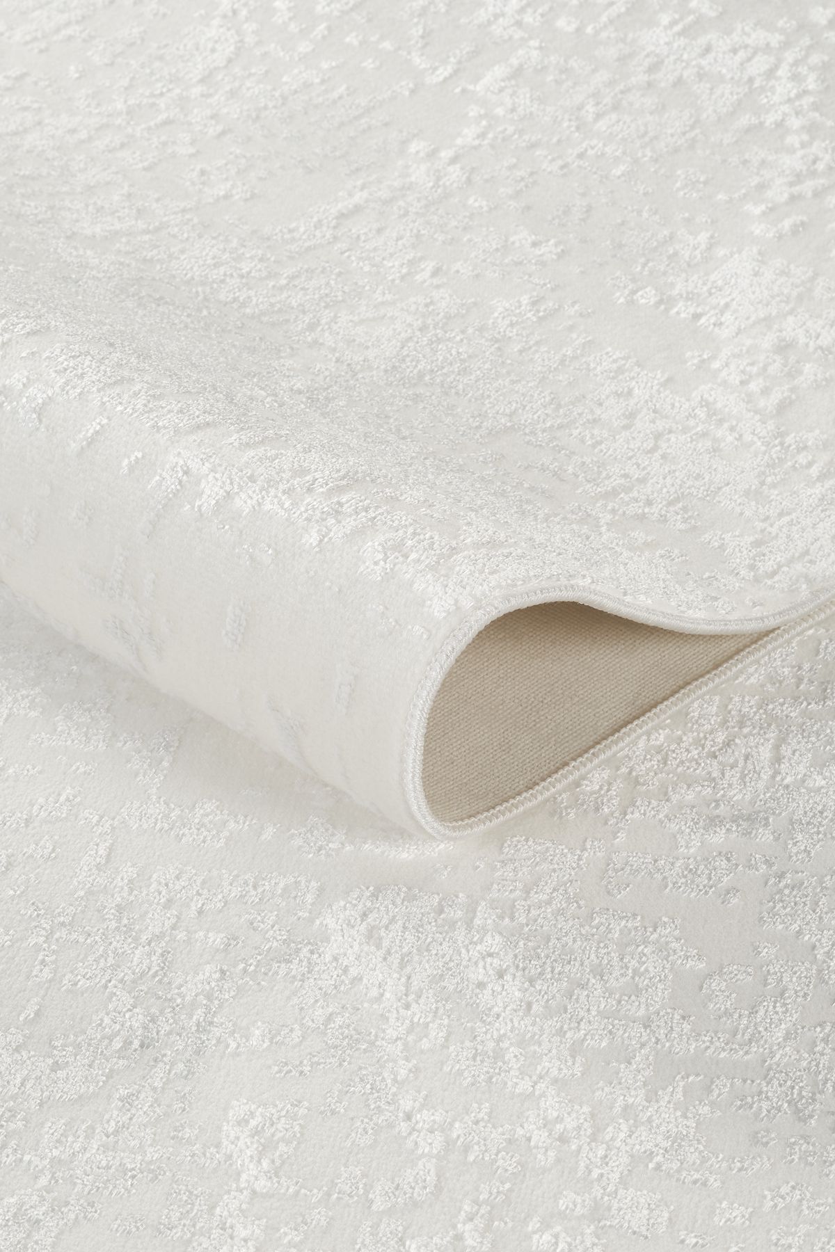 ModaLisaHome Doku Eko Punto Modern Kaymaz Taban Yıkanabilir Gri Beyaz Salon Yolluk Halısı 5300 Monza