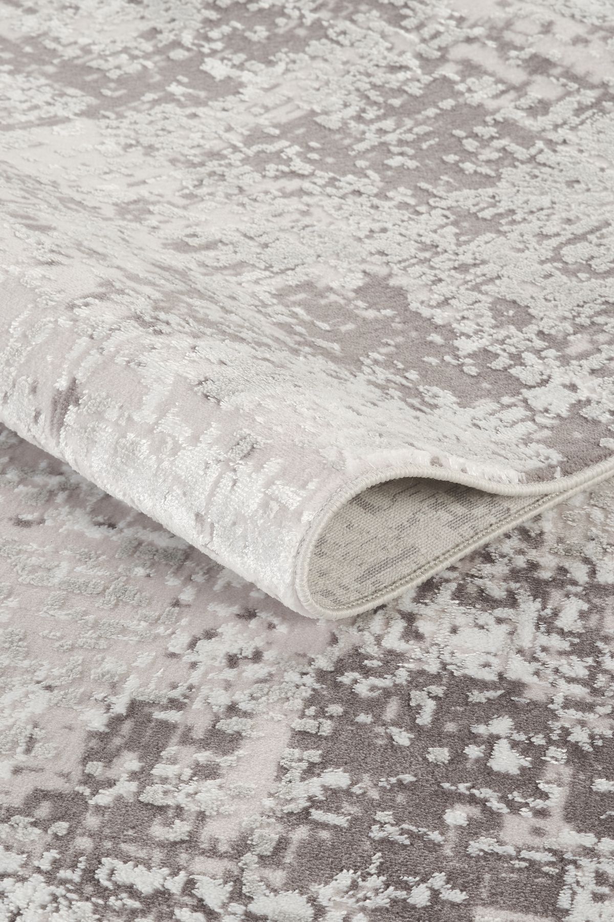 ModaLisaHome Doku Eko Punto Modern Kaymaz Taban Yıkanabilir Gri Salon Yolluk Halısı 5300 Monza