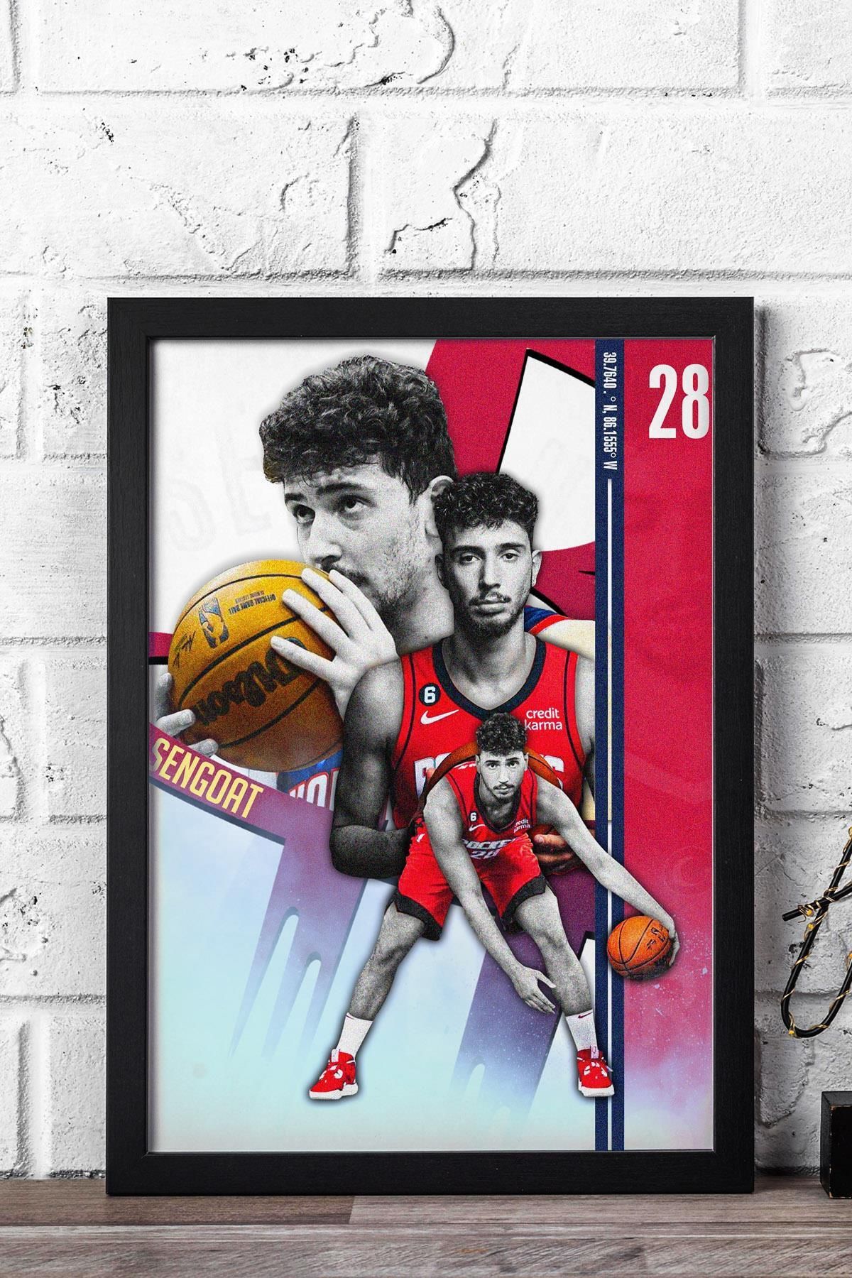 Saturn Alperen Şengün Çerçeveli Tablo - Basketbol NBA Posteri Tablo