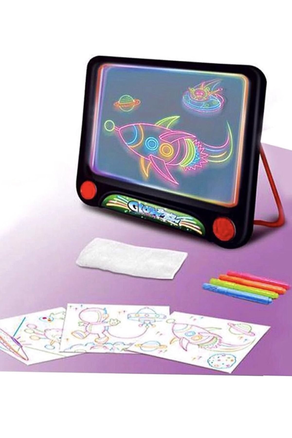 Toybox-3D Glow Drawing Board 3 in 1 LED Fluorescent Sketchpad 3