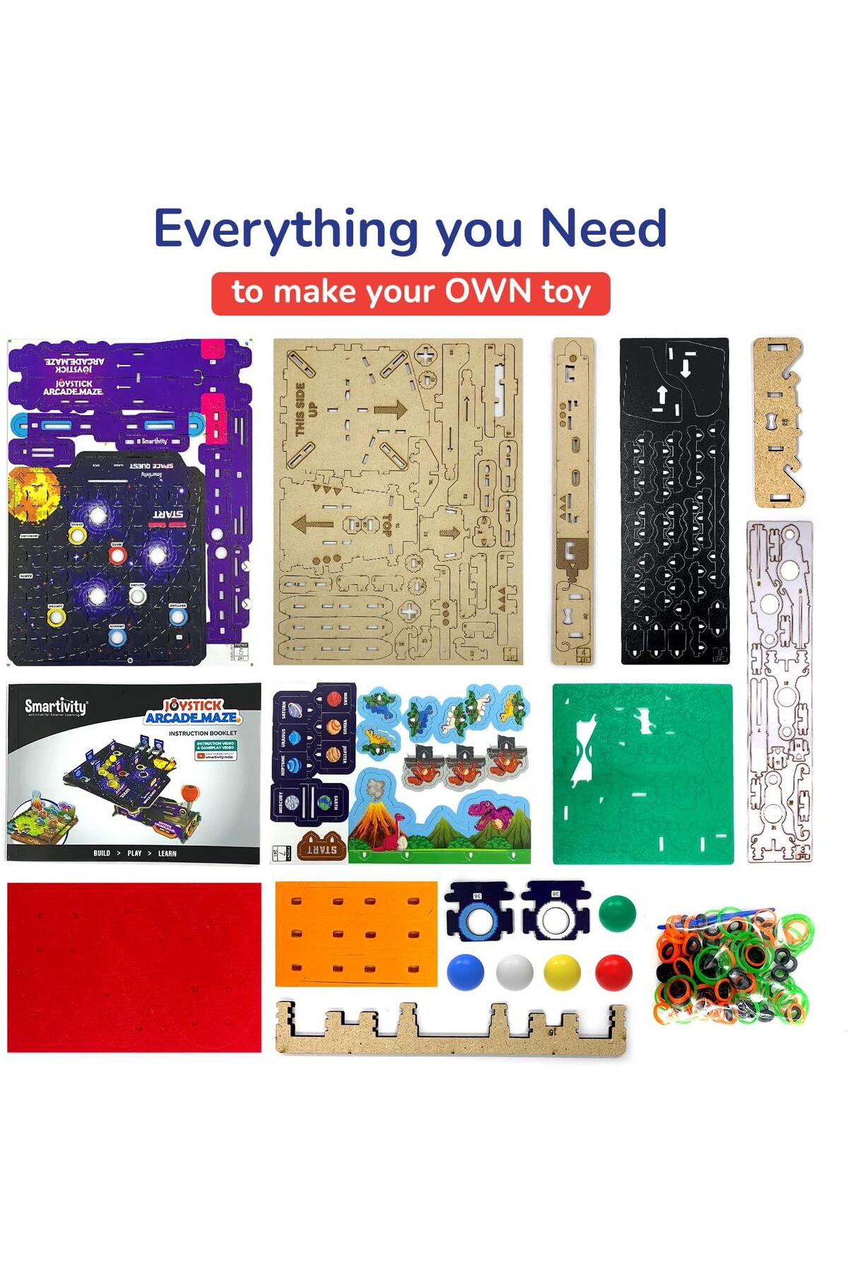 مجموعه بازی آرکید جویاستیک برای کودکان ۶ تا ۱۴ ساله | ماجراجوییهای دوکاره با تم فضا و جنگل | Bir