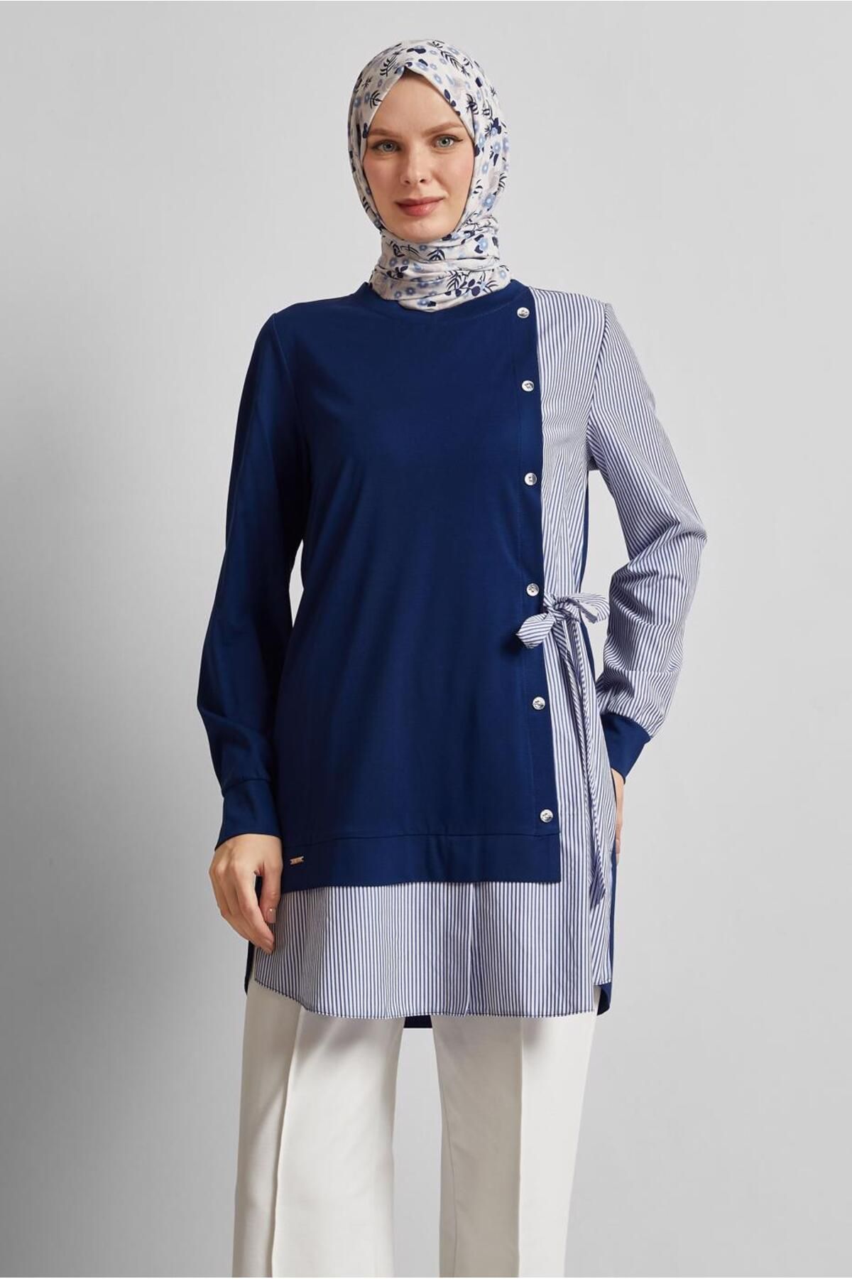 Alvina ÇİZGİLİ TUNİK 45541