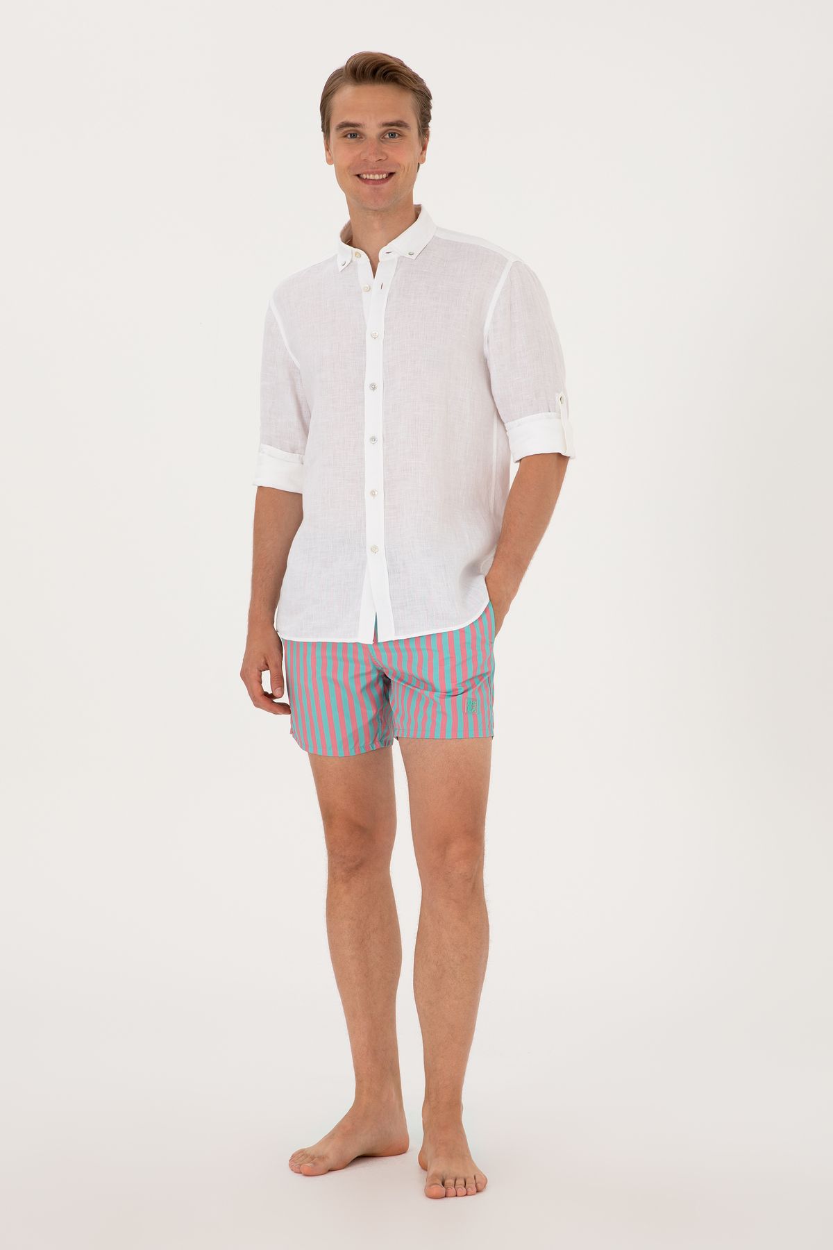 U.S. Polo Assn. Erkek Mint Deniz Şortu 50299751-VR090