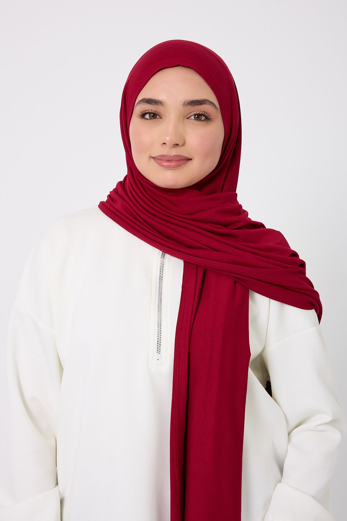 akoya fashion Geçmeli Hazır Pratik Penye Şal. Instant Jersey Hijab